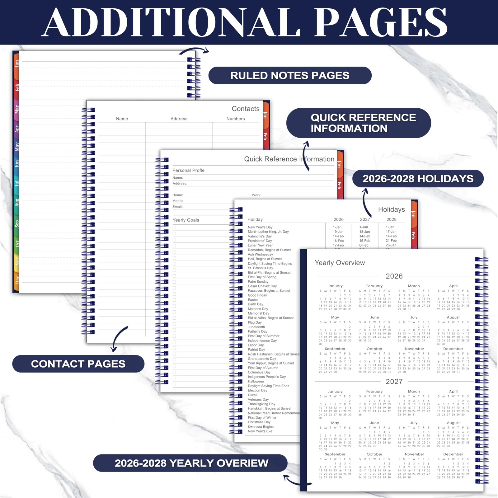 2026 Planner – 2026 planner weekly and monthly, Jan.2026-Dec.2026, 9″×11″, Pl…