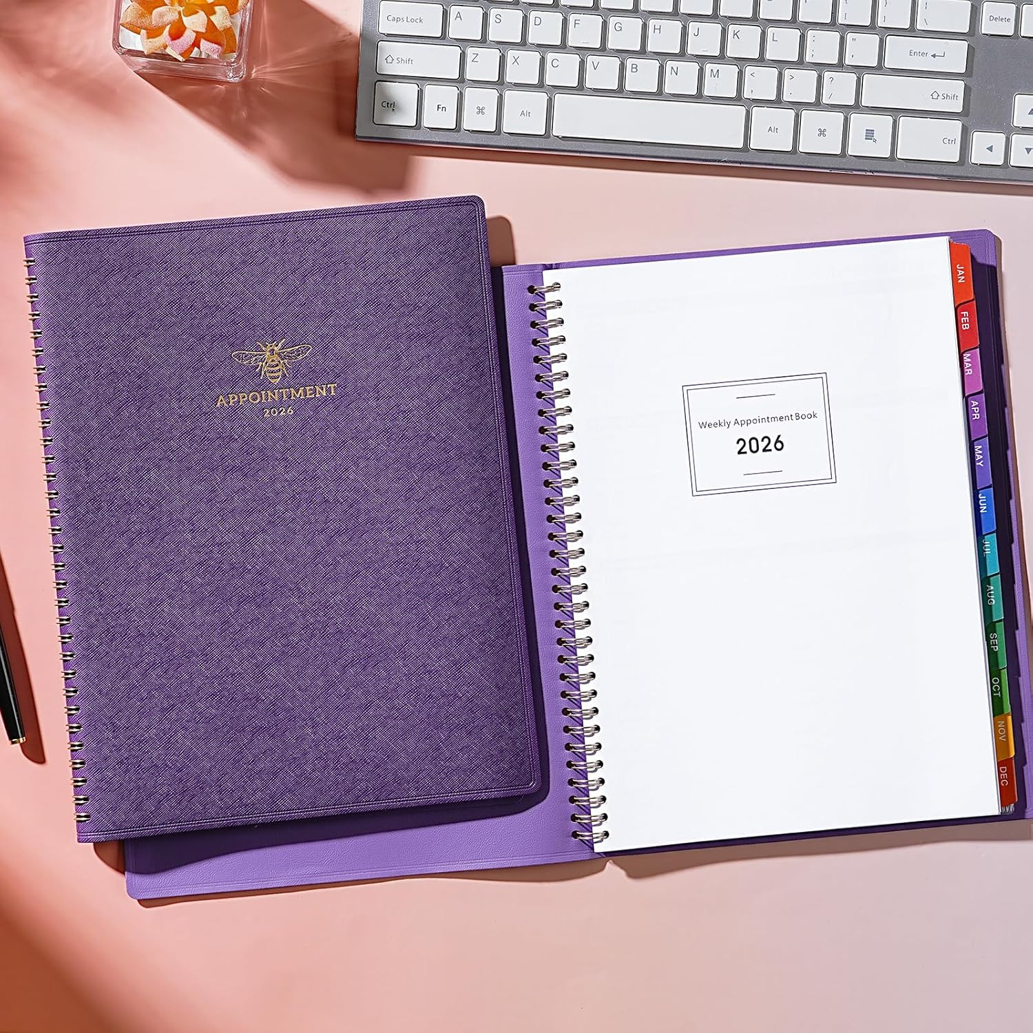 2026 Appointment Book – 30 Minutes-Hourly, Weekly ＆ Monthly Calendar Planner 202