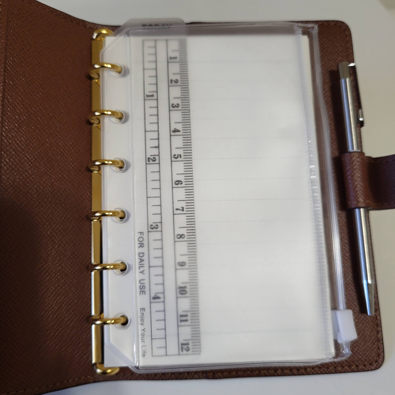 fits Louis Vuitton PM Small LV Agenda: 200 Page Refill Paper +Pouch + Insert Pen
