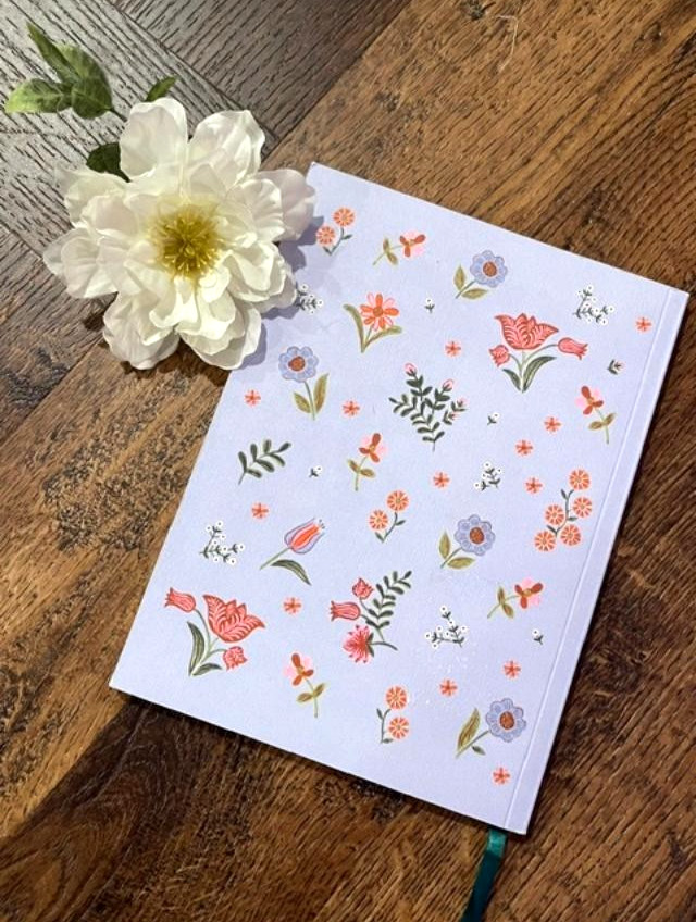 NEW! Rifle Paper Co Aster~ Soft Cover Journal/NotebooK Saddle Stitch~Ruled Pages