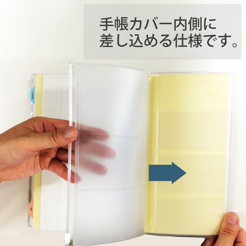 Jibun Techo Goods Zipper Case Organizer For B6 Slim Mini Planner Stationery