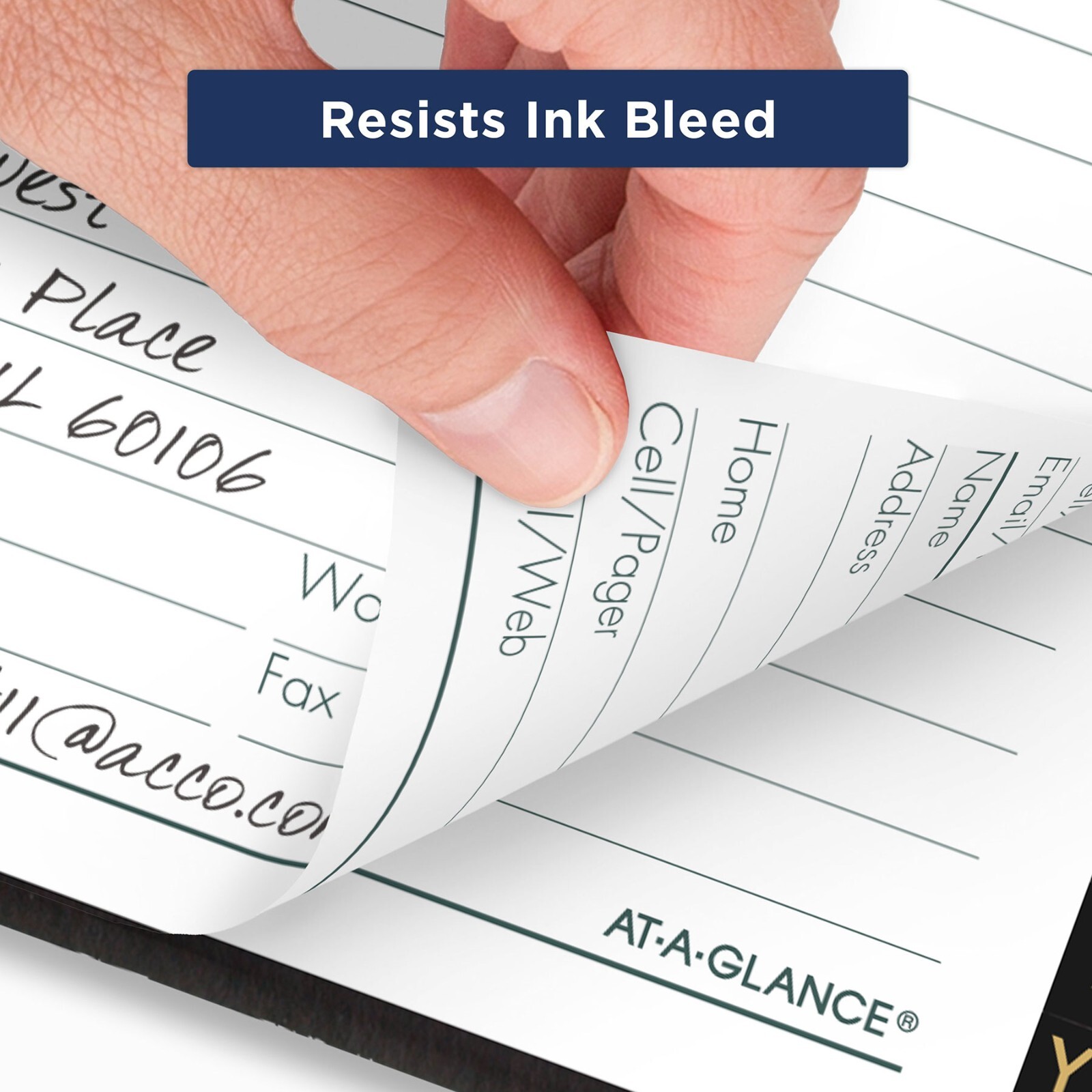 At-A-Glance 80-LP11-05 Large Print Telephone Address Book, 5-1/2 x 8-1/2″