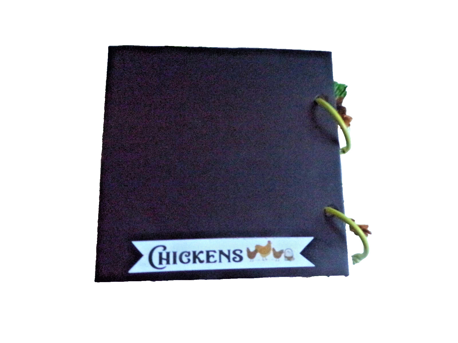 Junk journal mini album chicken theme handmade