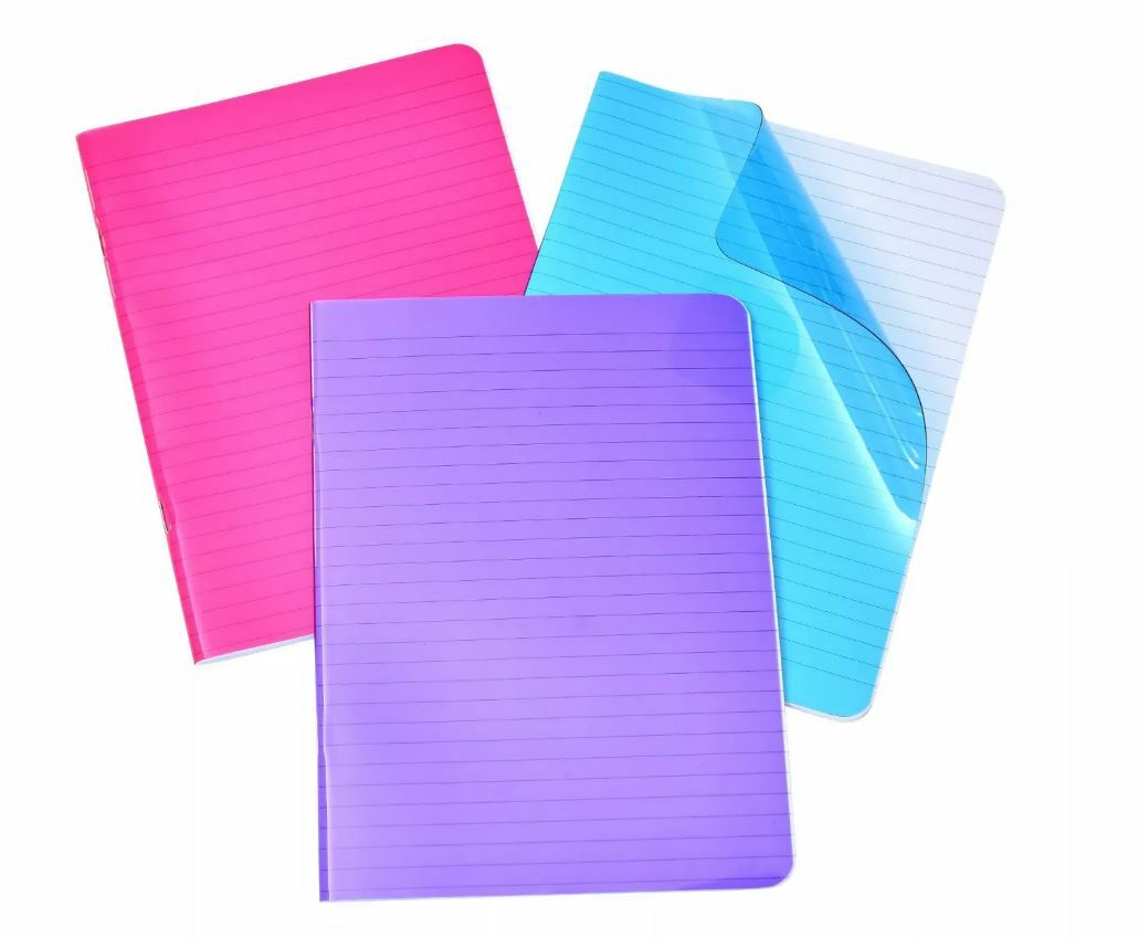 Mara Mi Jelly Cover Journals 8″ x 6″ Lined Pink Teal Purple 40 Sheets 3 Pack NEW
