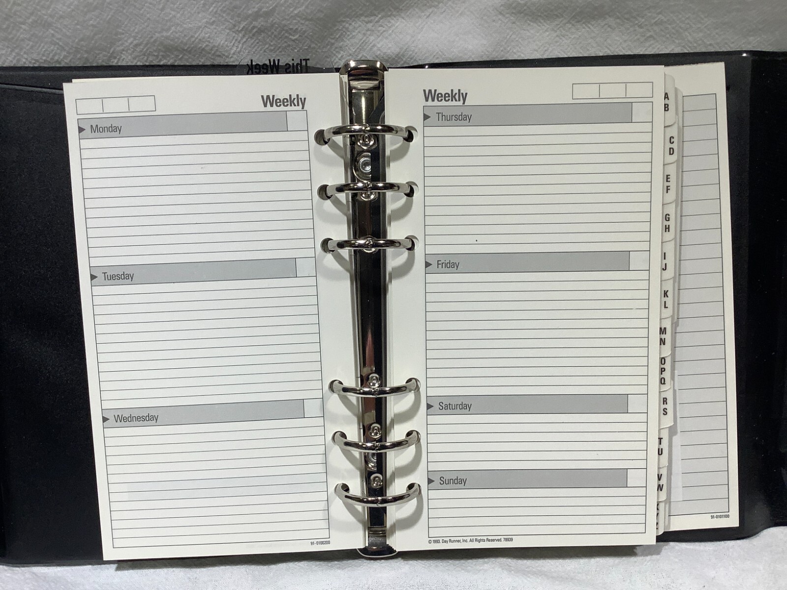 Vintage Looney Tunes Day Runner Student Planner Organizer 1996 Taz/Looney Tunes