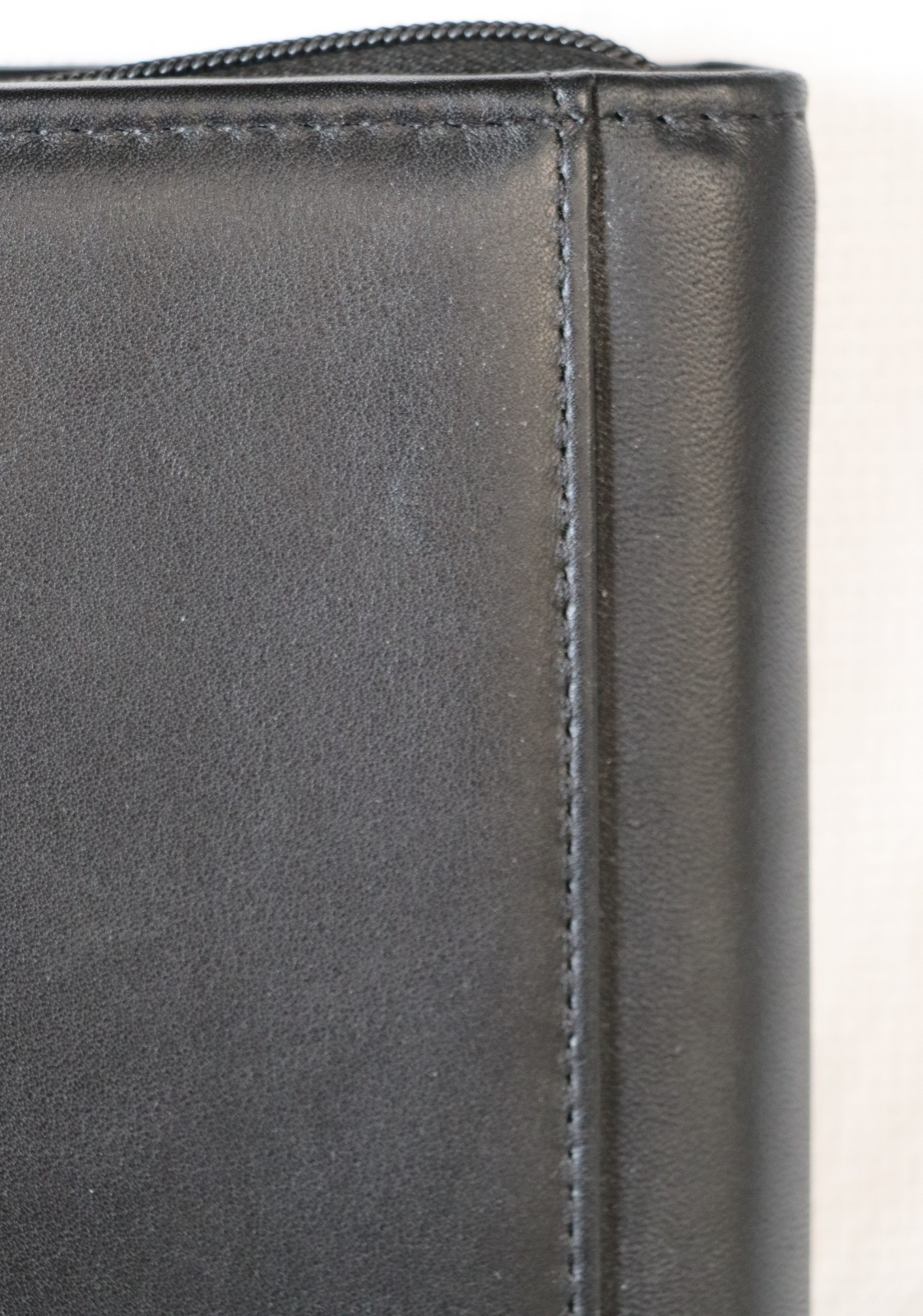 FRANKLIN COVEY Black Smooth Leather Six Ring Binder Notebook 7″ NEW