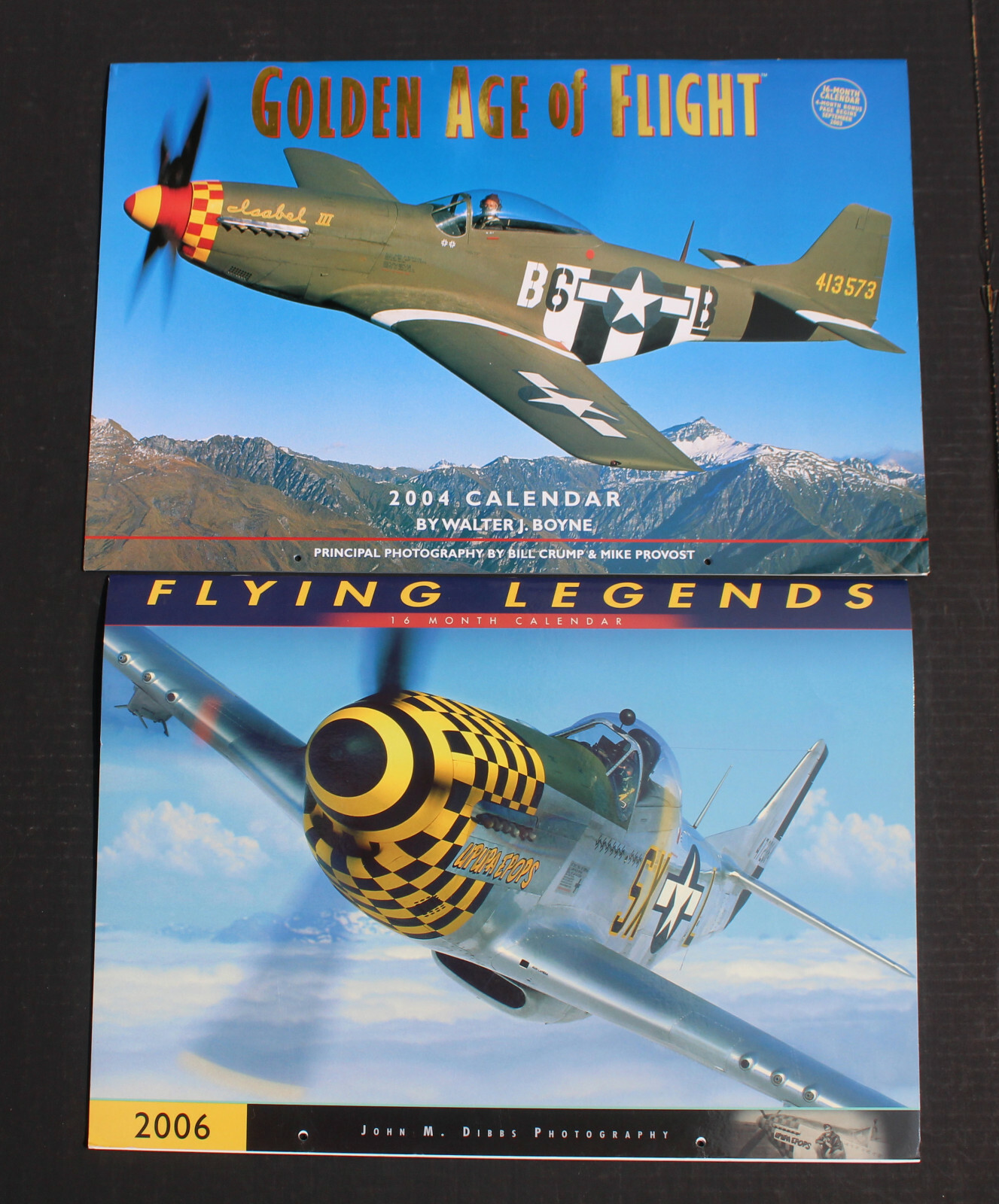 2004-2006 GOLDEN AGE OF FLIGHT-FLYING LEGENDS Wall Calendar MILITARY ARIRPLANES
