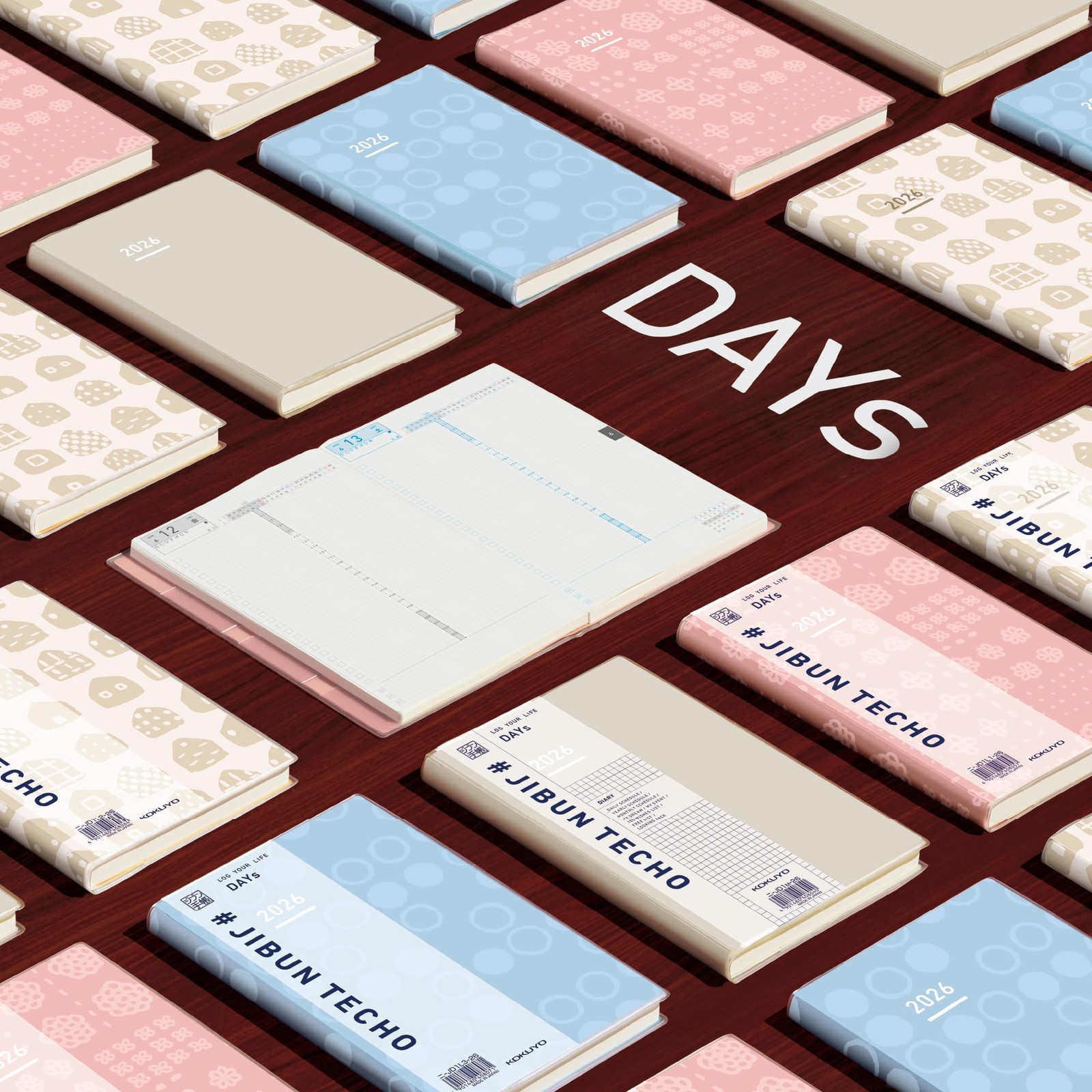 KOKUYO Jibun Techo DAYs Planner 2026 Monthly/Daily A5 Slim with Limited Edition
