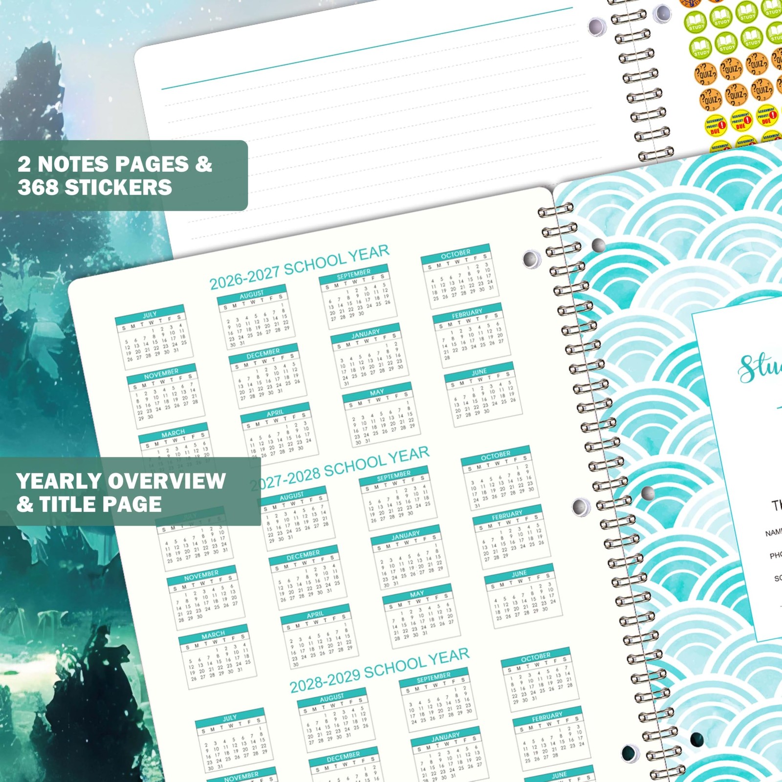 Student Planner 2026-2027, 11’’ x 9’’ Academic Year (August 2026 – A5