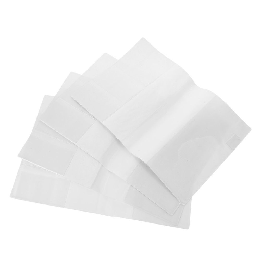 4Pcs Clear PVC Protective Book Covers A5 Size Waterproof Lightweight Sleeves