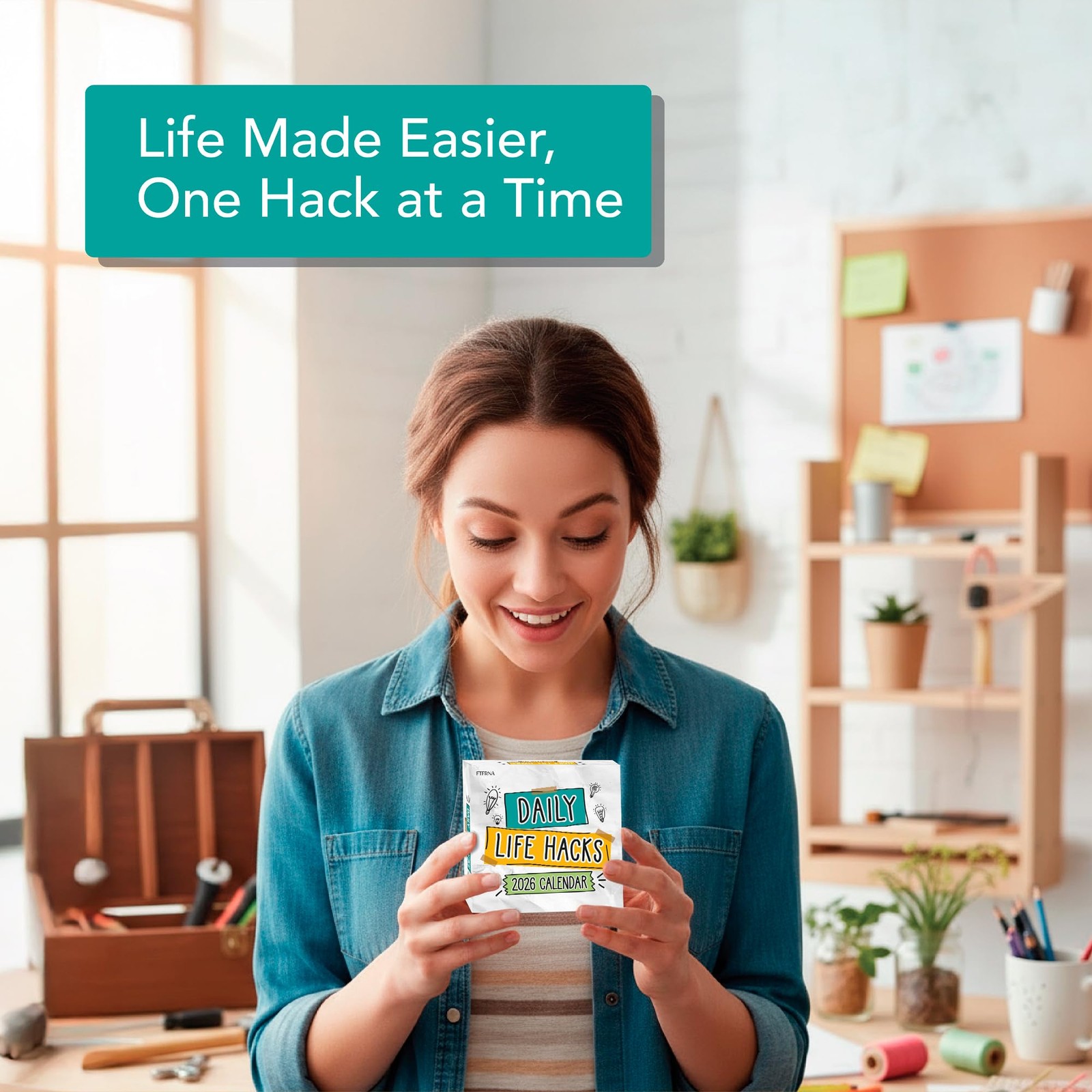 2026 Daily Life Hacks Desktop Calendar | Day To Tear Off 2026