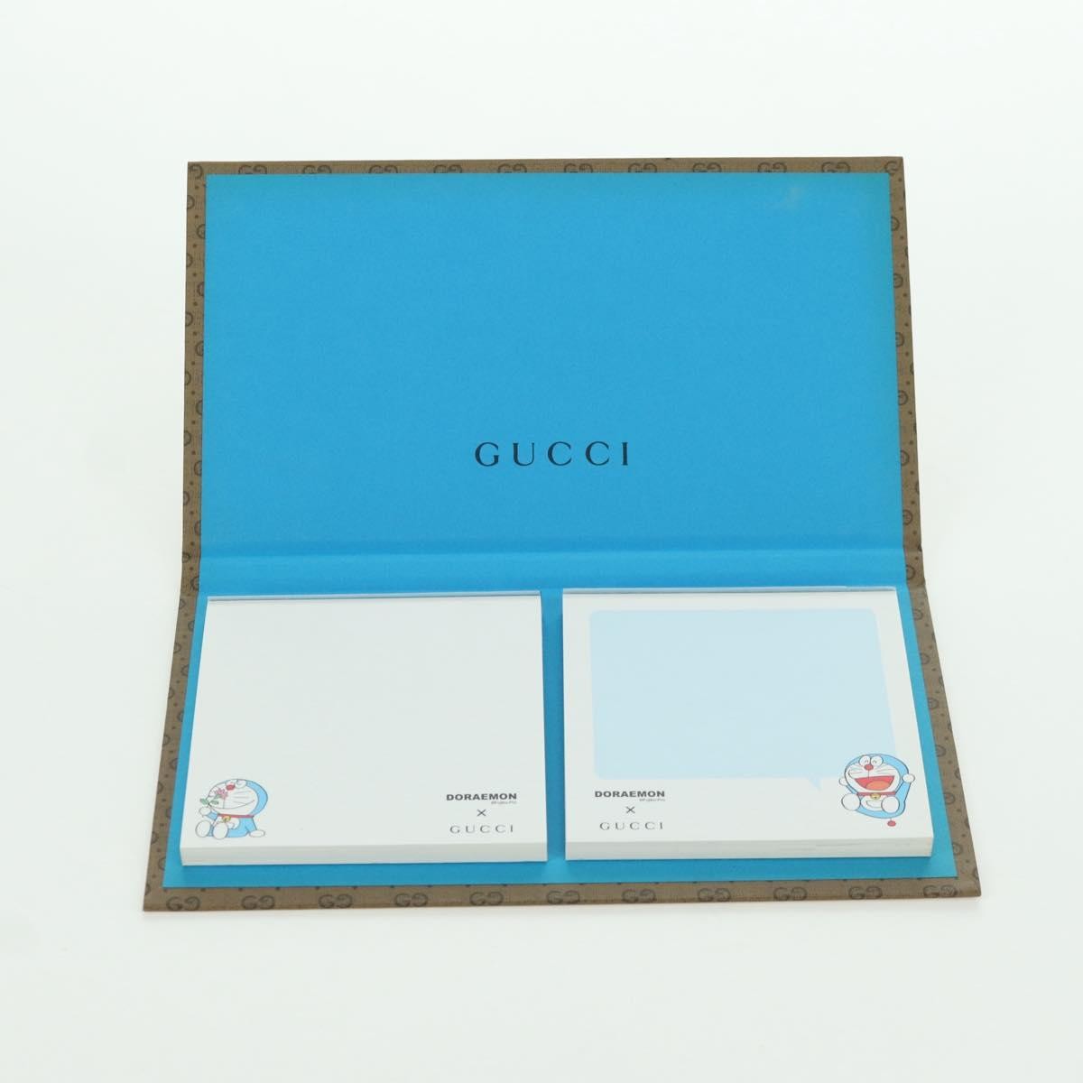 GUCCI GG Supreme Doraemon collaboration Sticky PVC Beige Auth YKZ612M