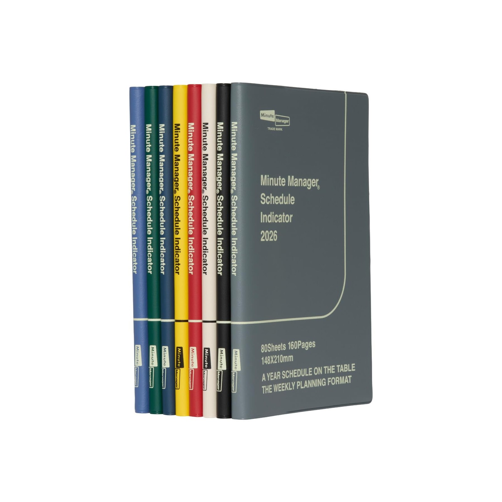 2026 Minute Manager Planner, Red / A5 Weekly Left / Starting December 2025