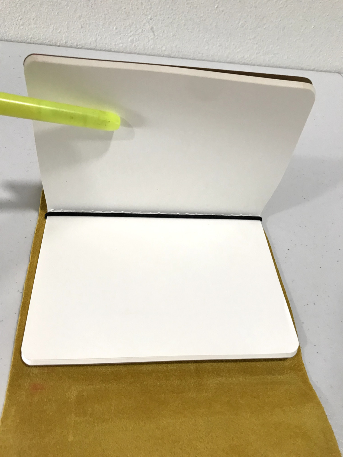 Portland Leather Goods Yellow Journal Notebook As Is READ