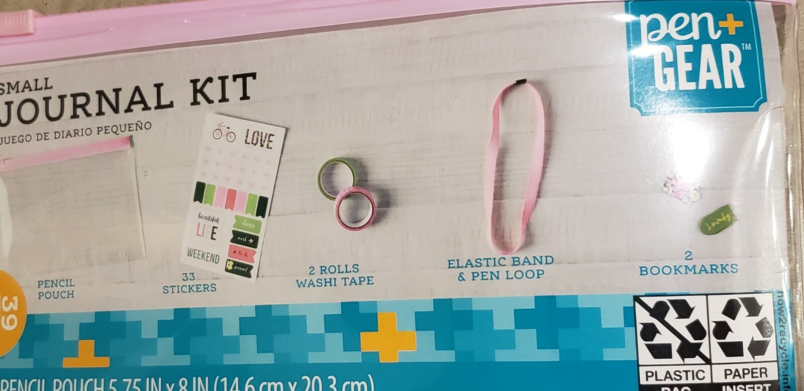 Pen + Gear Small Journal Kit 32 Pieces Pink