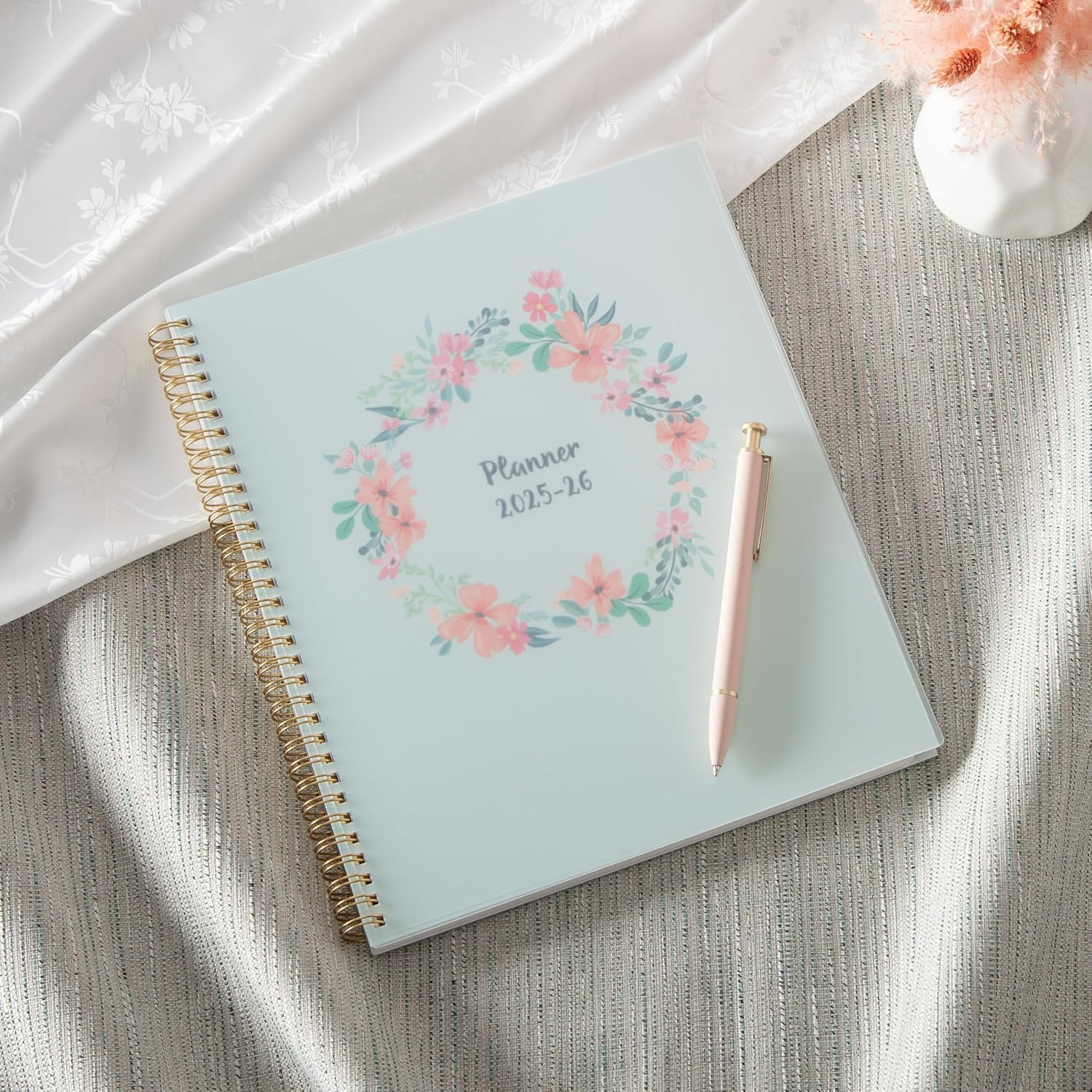 Weekly and Monthly Academic Year Planner Calendar, July – June, Flexible Cover,