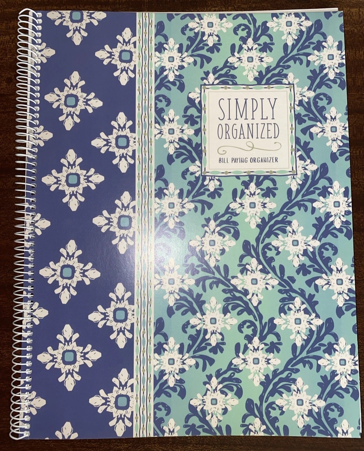 12 Month Bill Paying Organizer Colorful Images 14 Pages Pockets FREE SHIPPING!