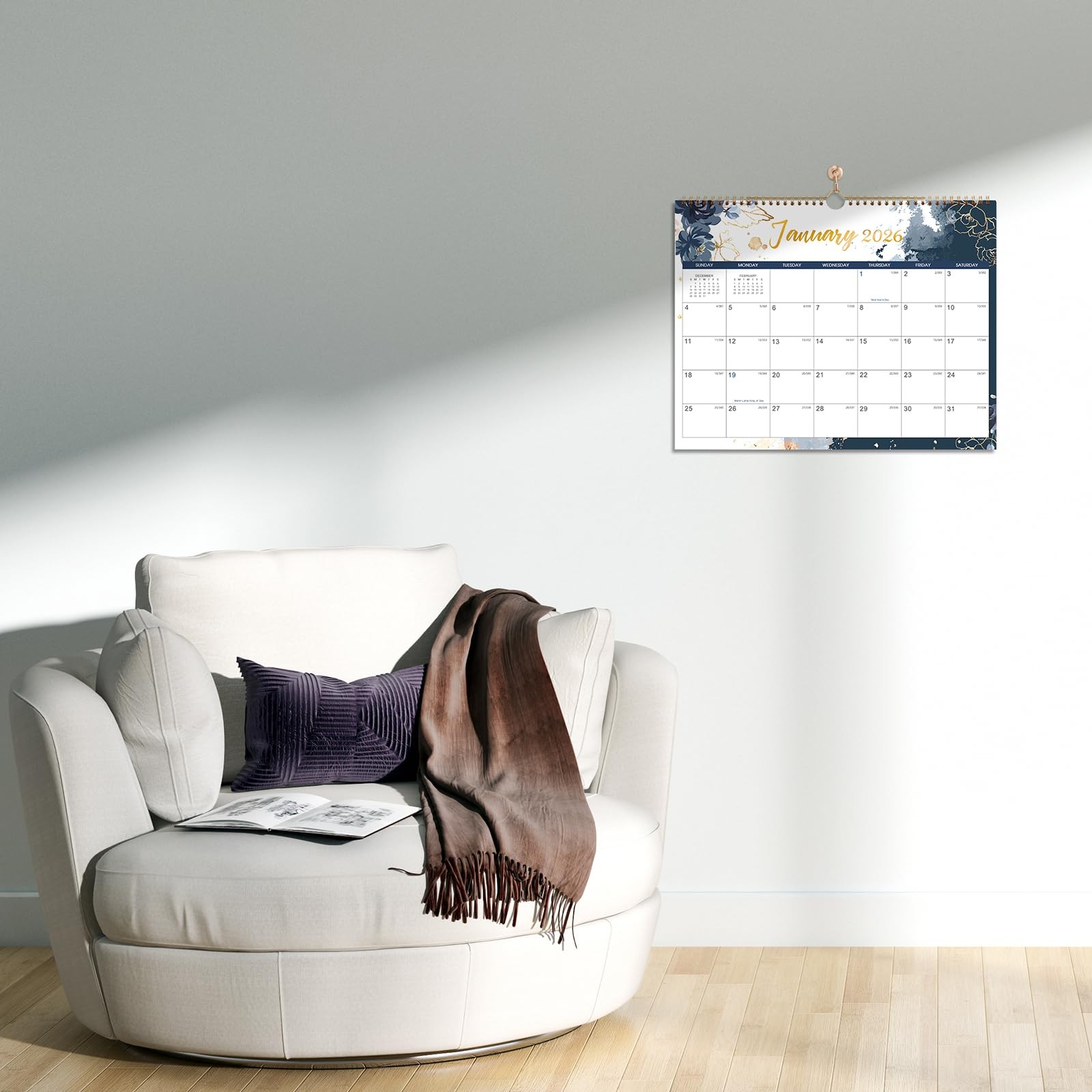 2026 Wall Calendar – 12 Months from Jan. 2026 – Dec. 14.8″ x 11.6″
