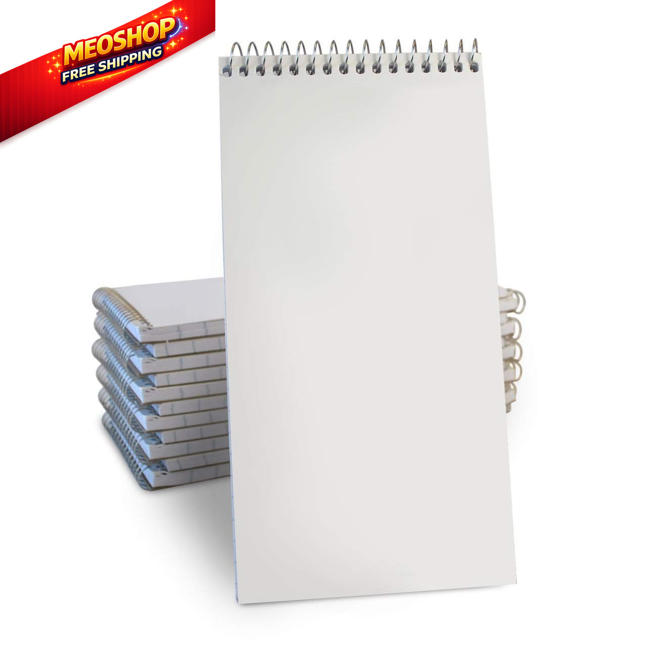 Portage Reporters Notebook – Top Bound Spiral 12 Count (Pack of 1), white