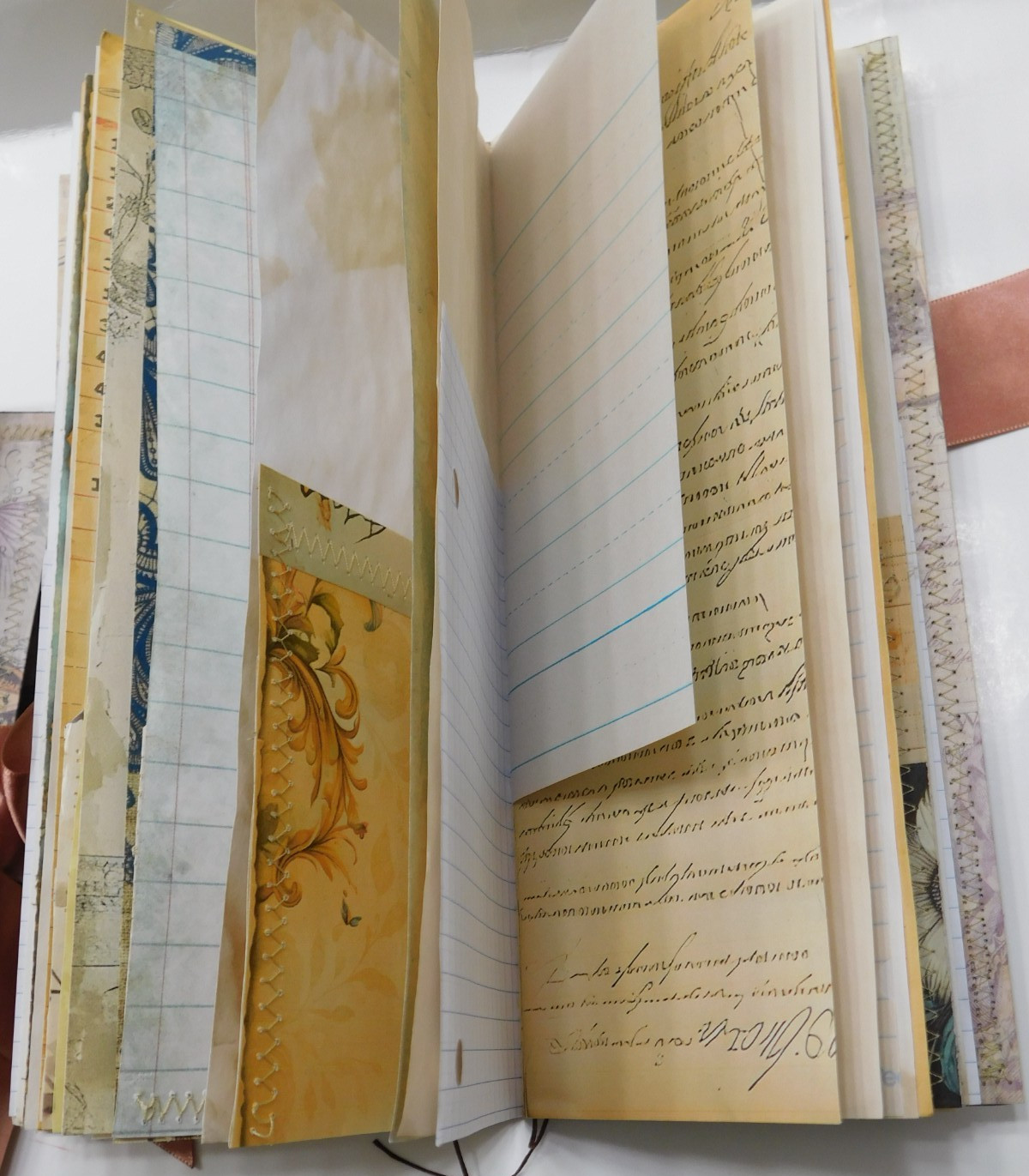 Tall Junk Journal Blank Diary Travelers Notebook 116 Page Vintage Style K