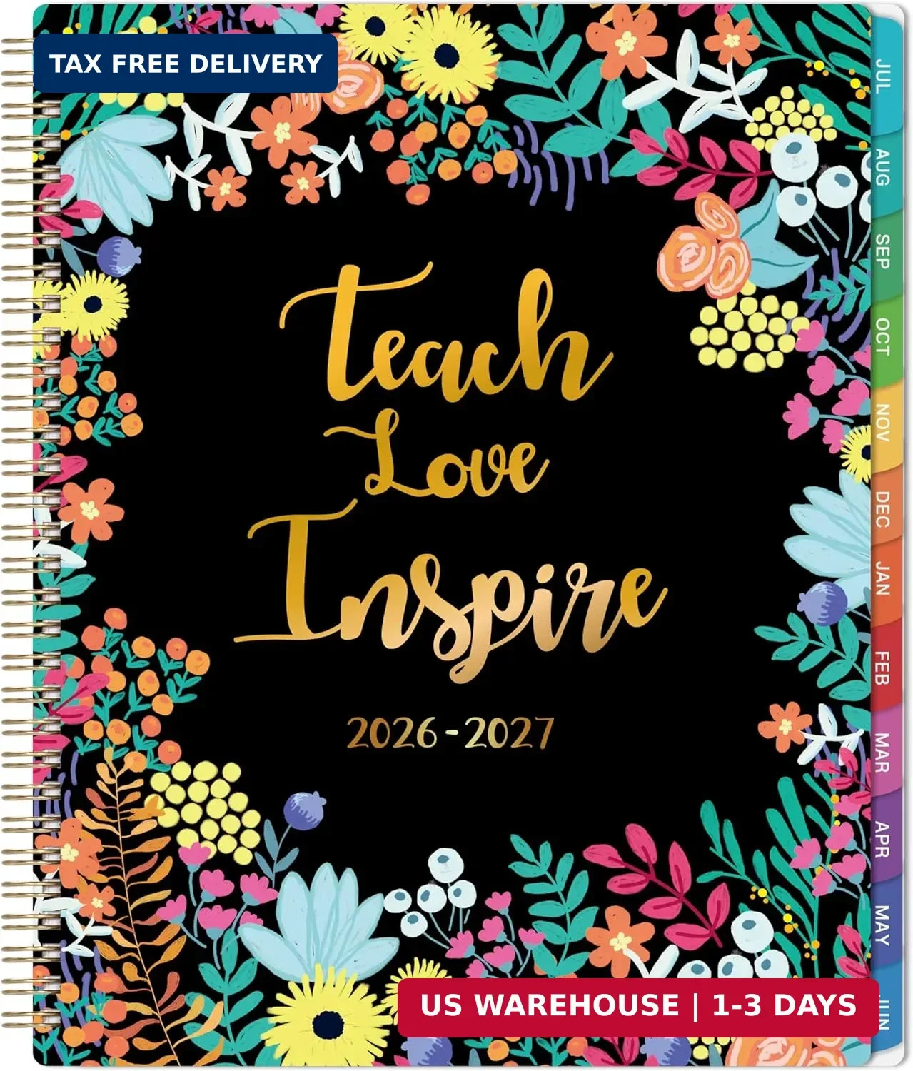 Teacher Planner 2026-2027 – Academic Planner from July 2026 – June 2027, 8.5” x