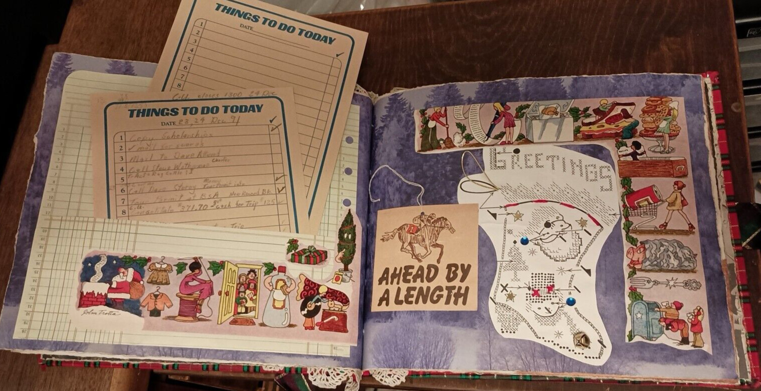 Handmade Christmas Junk Journal True Vintage Ephemera10″ x 8.5″ Photo Art