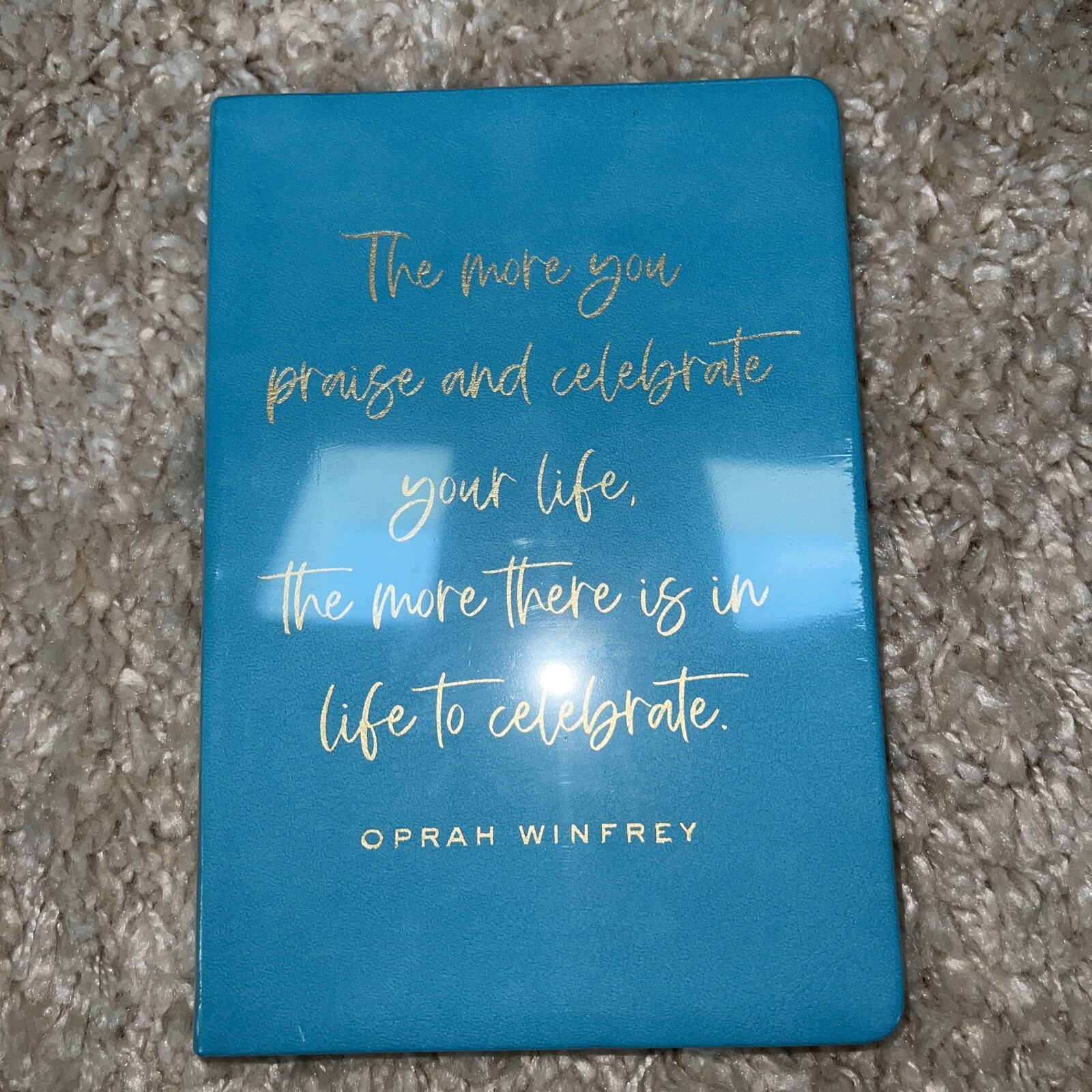 Eccolo Lined Journal Notebook Oprah Winfrey Teal 5.75” x 8.25” 256 Pages