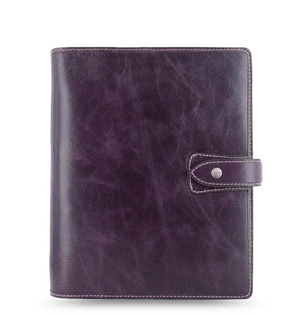 Filofax A5 Size Malden Organiser Planner Diary Book Purple Leather 025851 #JP