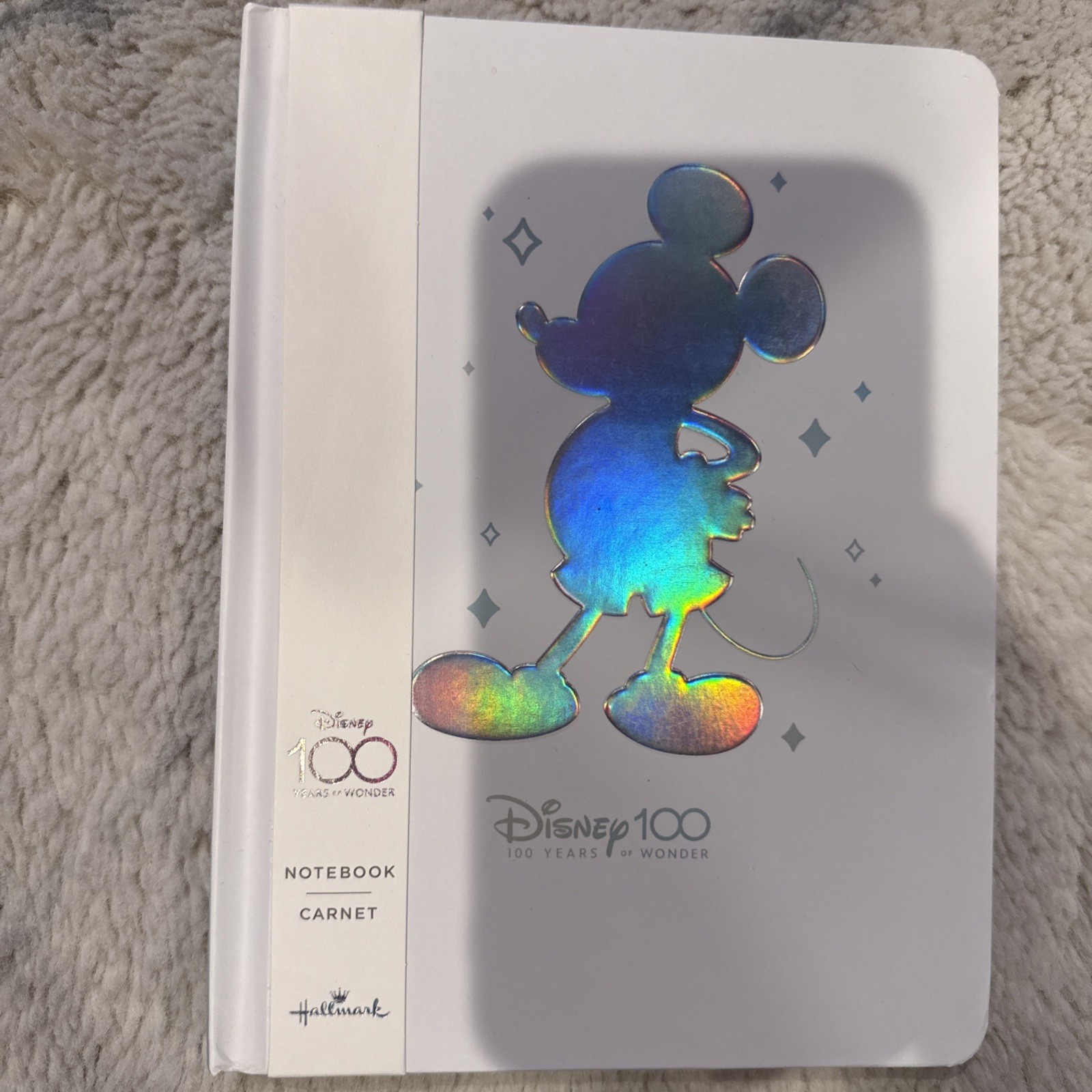 Disney 100 years of wonder 160 lined pages Journal featuring Mickey Mouse white