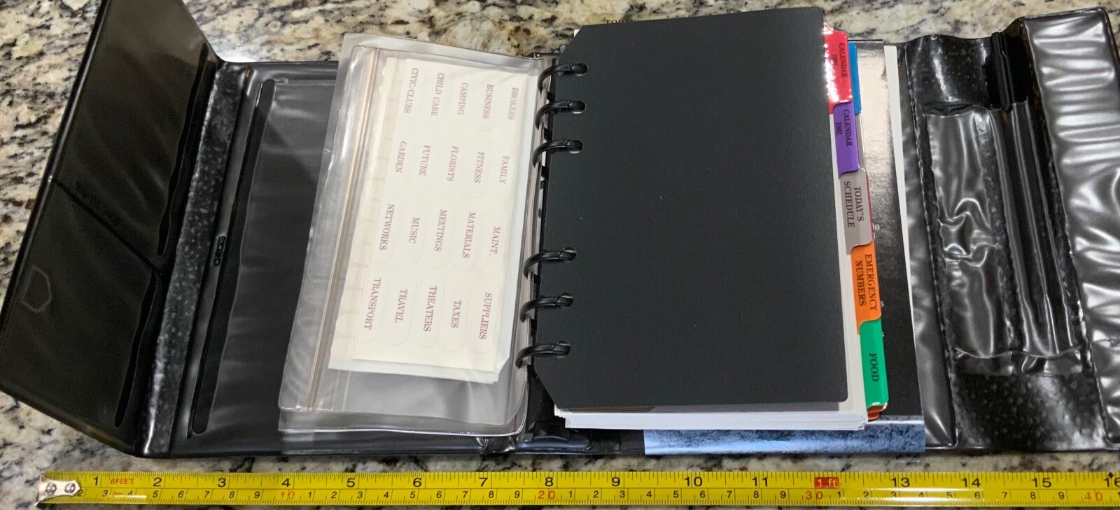 Vintage 1992 Fast Facts Organizer Deluxe Dailey Planner 6 Ring Complete New Open