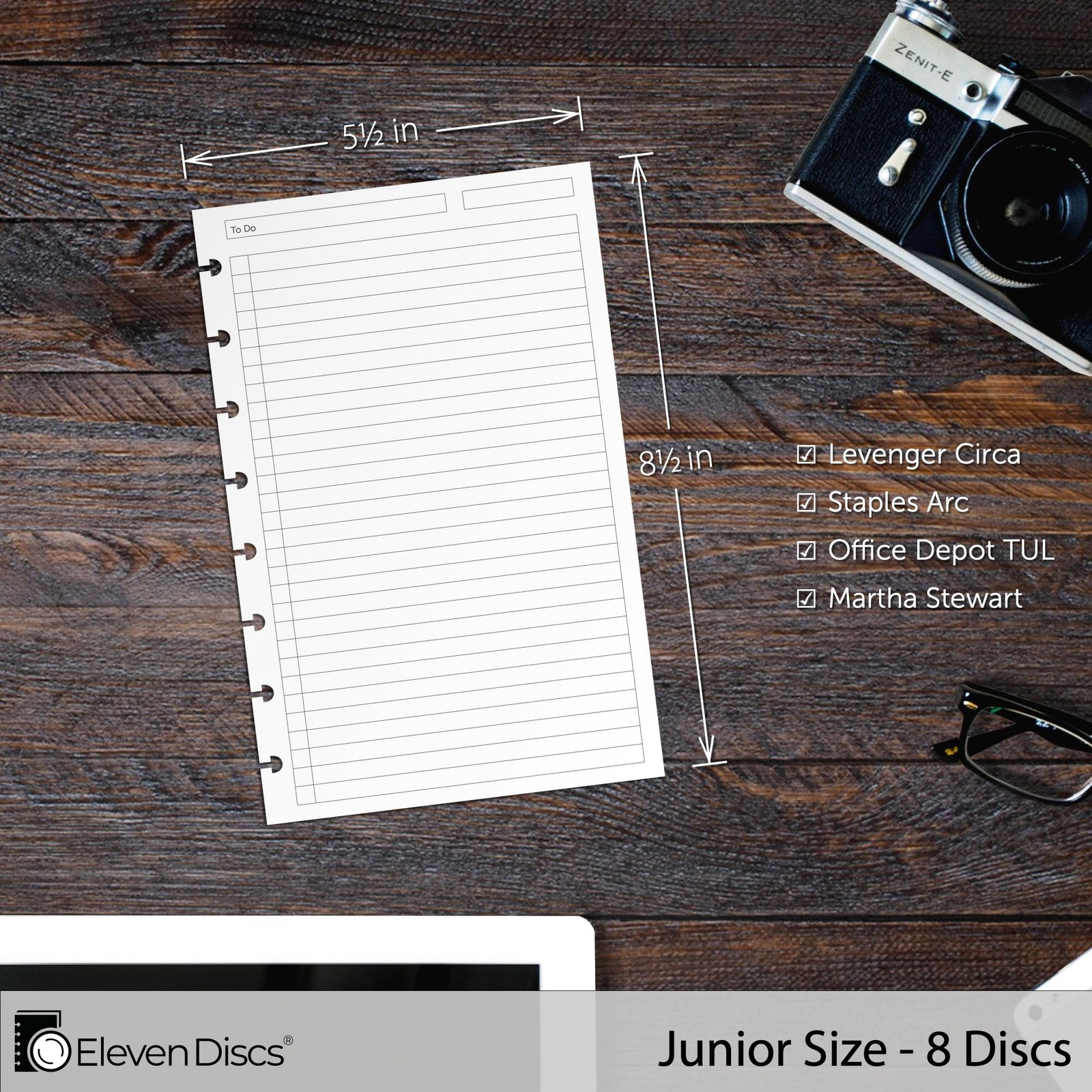 Eleven Discs Discbound Paper, Junior Size To Do List Junior,