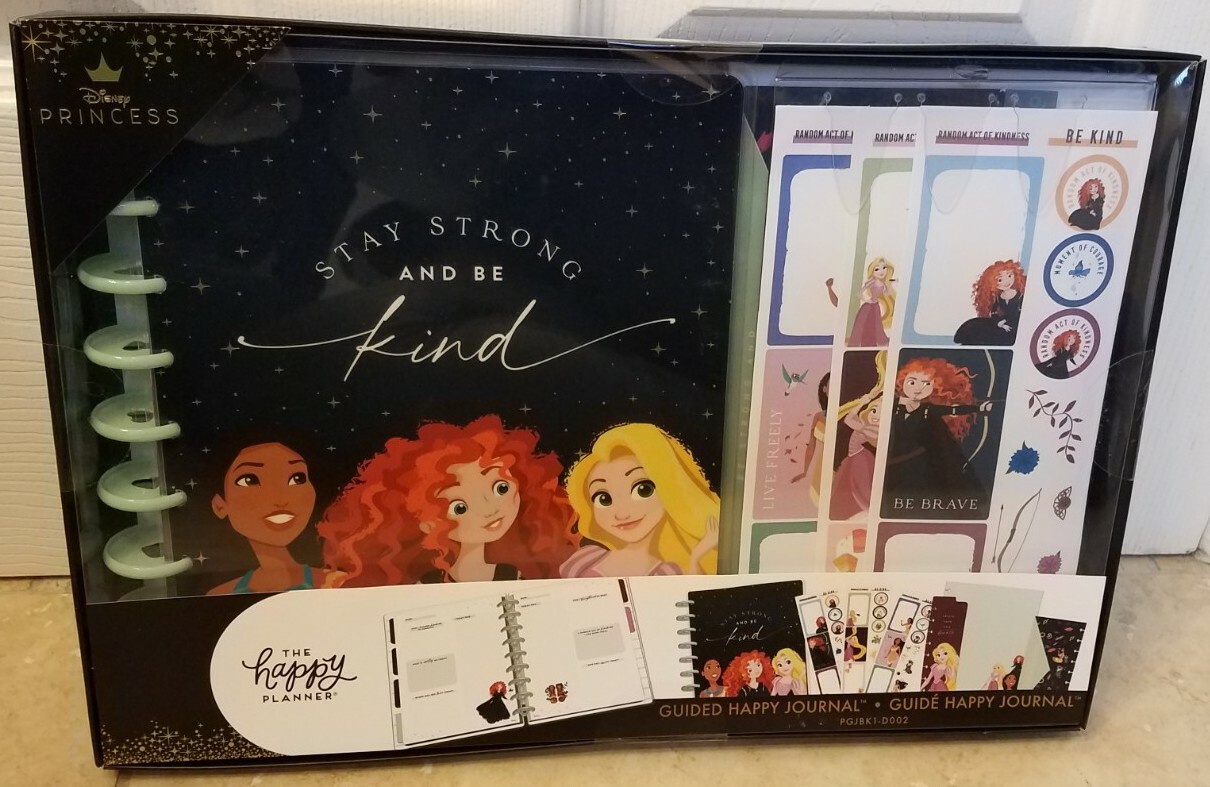 The Happy Planner Disney Princess STAY STRONG & BE KIND Guided Journal Kit NEW