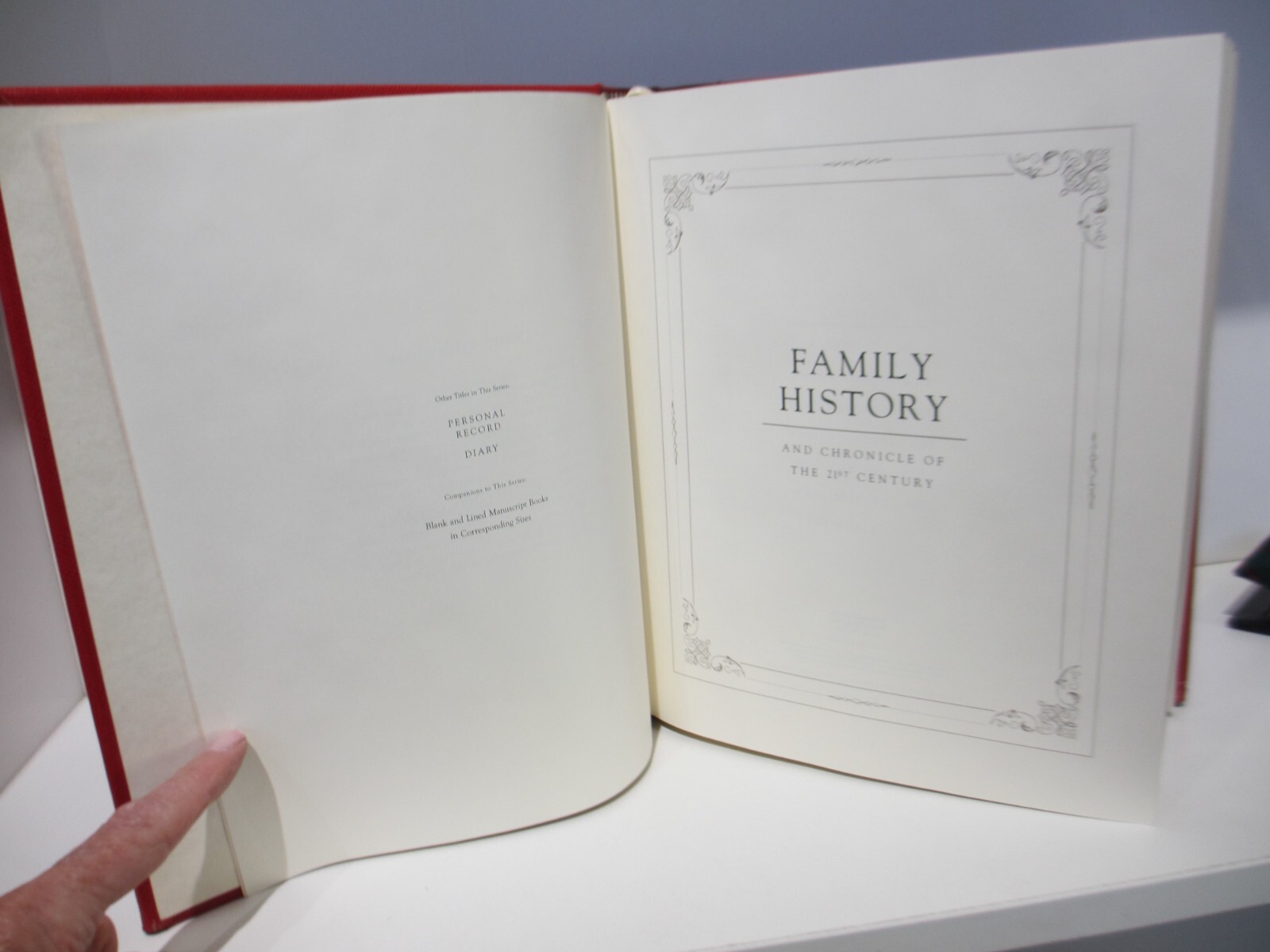 Family History Book Leather Cover 506 Pgs Heirloom Graphic Image NEW$225