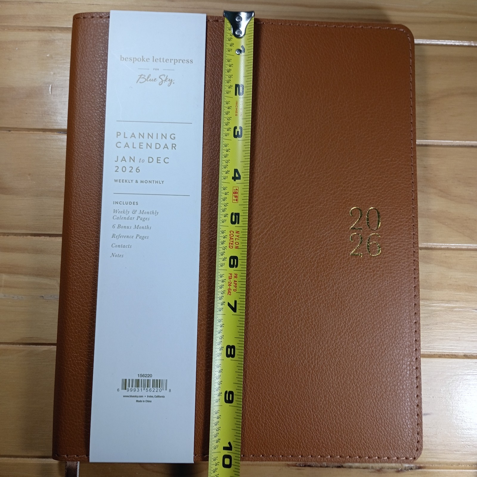2026 Bespoke Letterpress – Blue Sky Bespoke Letterpress Planning Calendar 156220