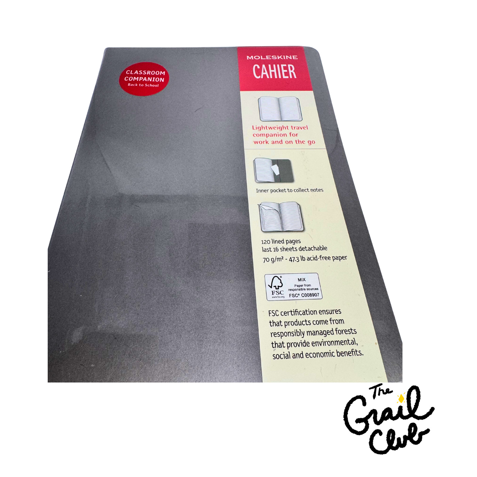 Moleskine Cahier Journal 120 Lined Pages 70g/m Acid Free Paper – Free Shipping