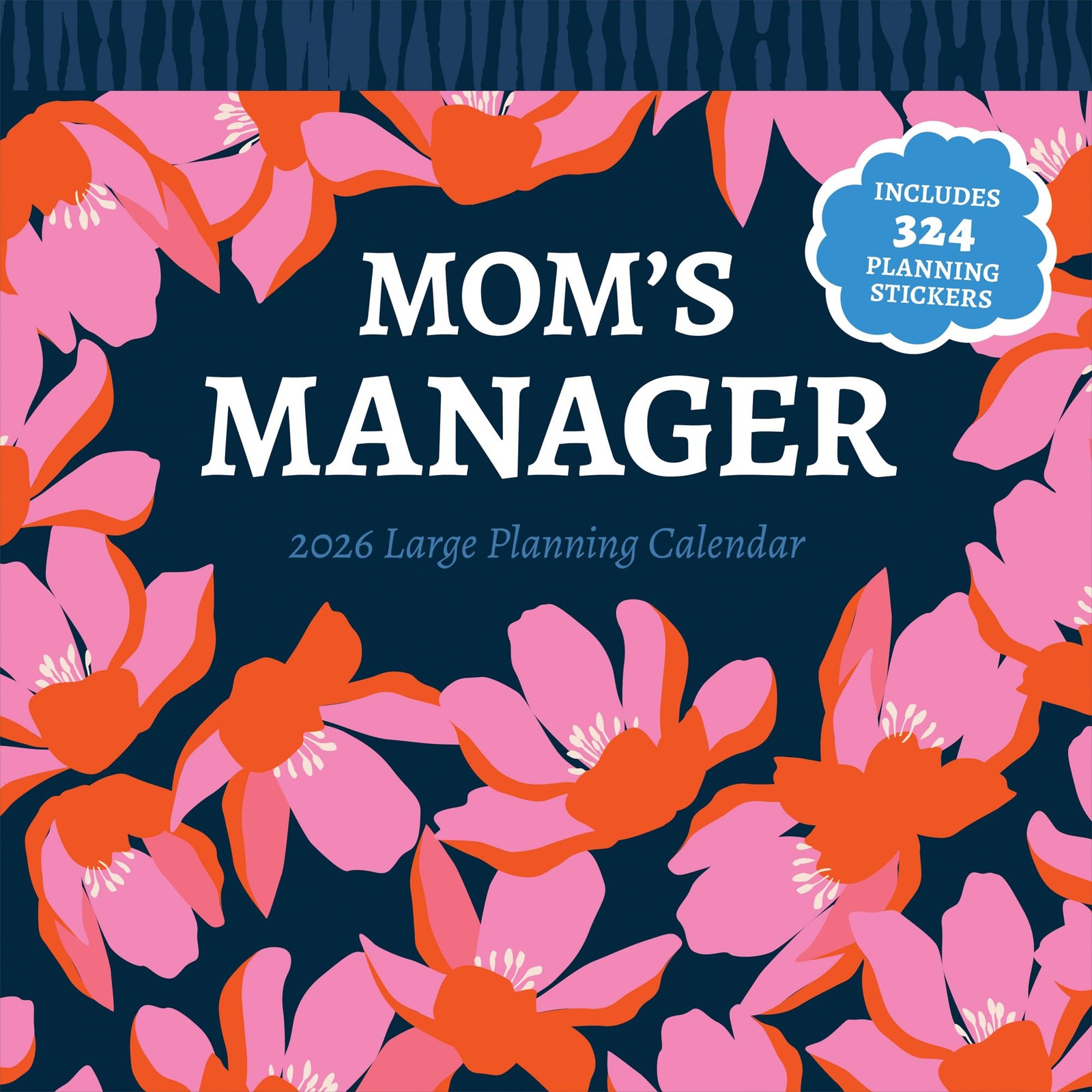 TF Publishing 2026 Mom’s Manager Wall Calendar – Large Grids for Wall, Multi