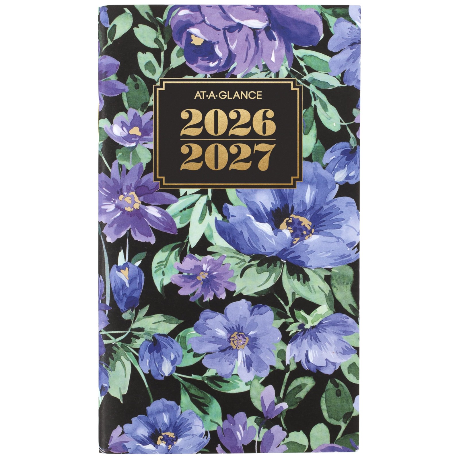 AT-A-GLANCE 2026-2027 Planner, 2 Year Monthly 3.5 x 6 inches, Floral