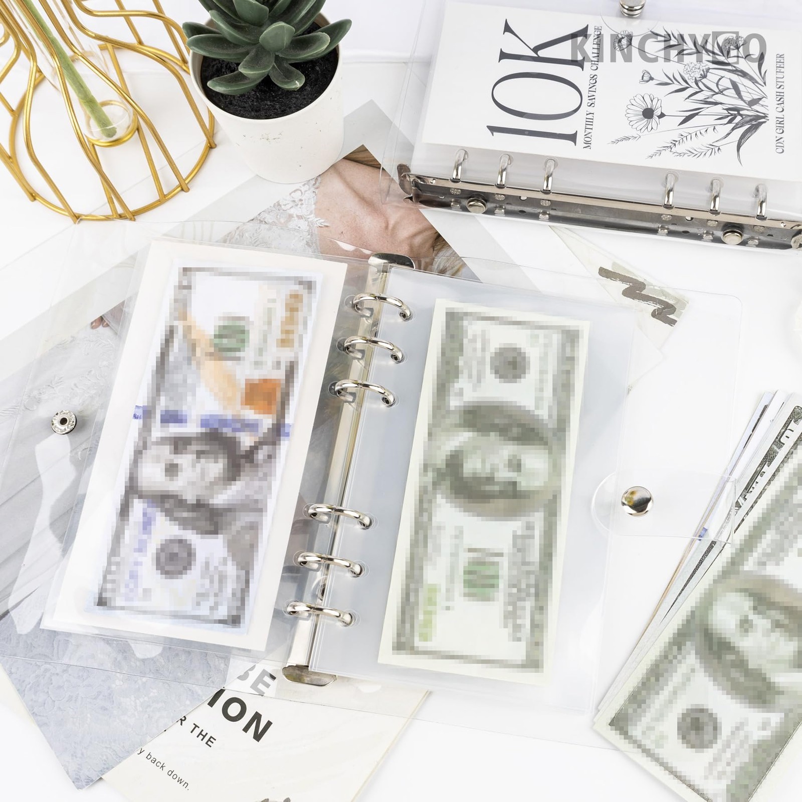 5K 10K 25K Envelope Challenge Budget Planner Money Saving Cash Challenge Book