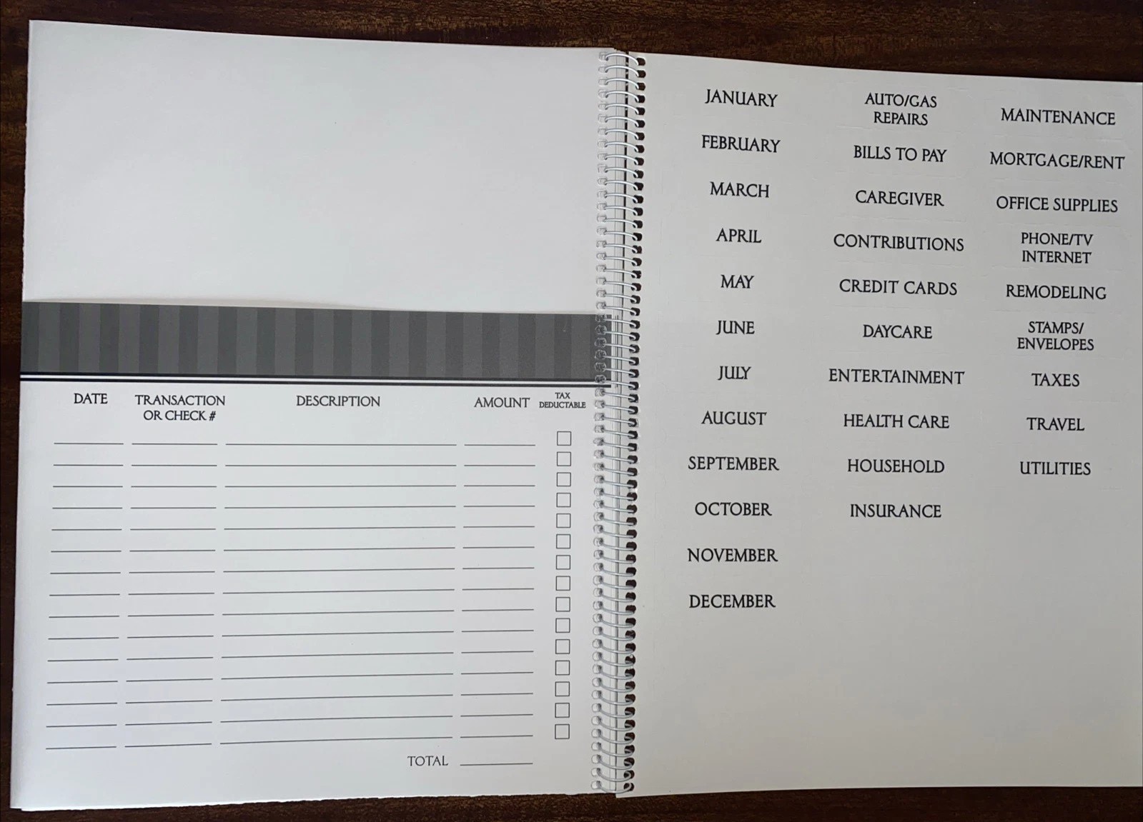 12 Month Bill Paying Organizer Colorful Images 14 Pages Pockets FREE SHIPPING!