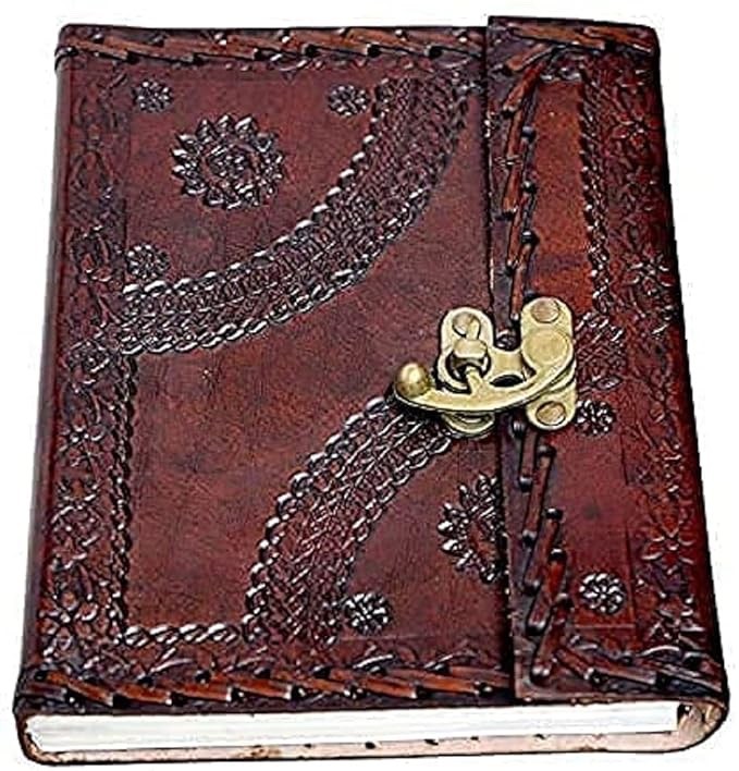 100%Genuine Leather Journal 7×5–Handmade Diary Notebook,200Page|Combo Set