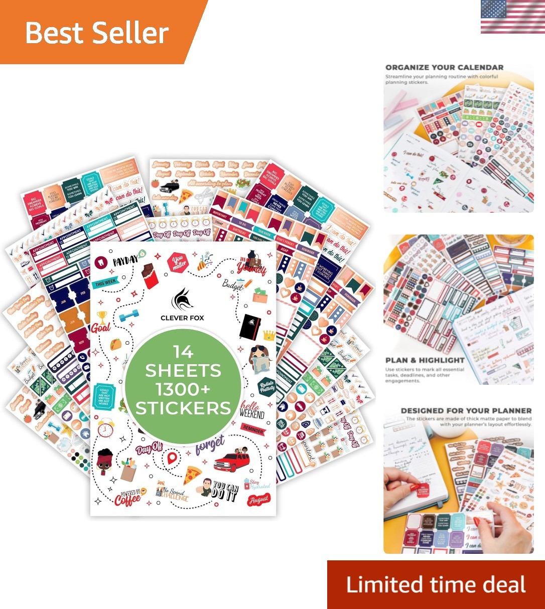 Planner Stickers – 1360+ Aesthetic Monthly, Weekly, Daily, Seasonal, Holiday …