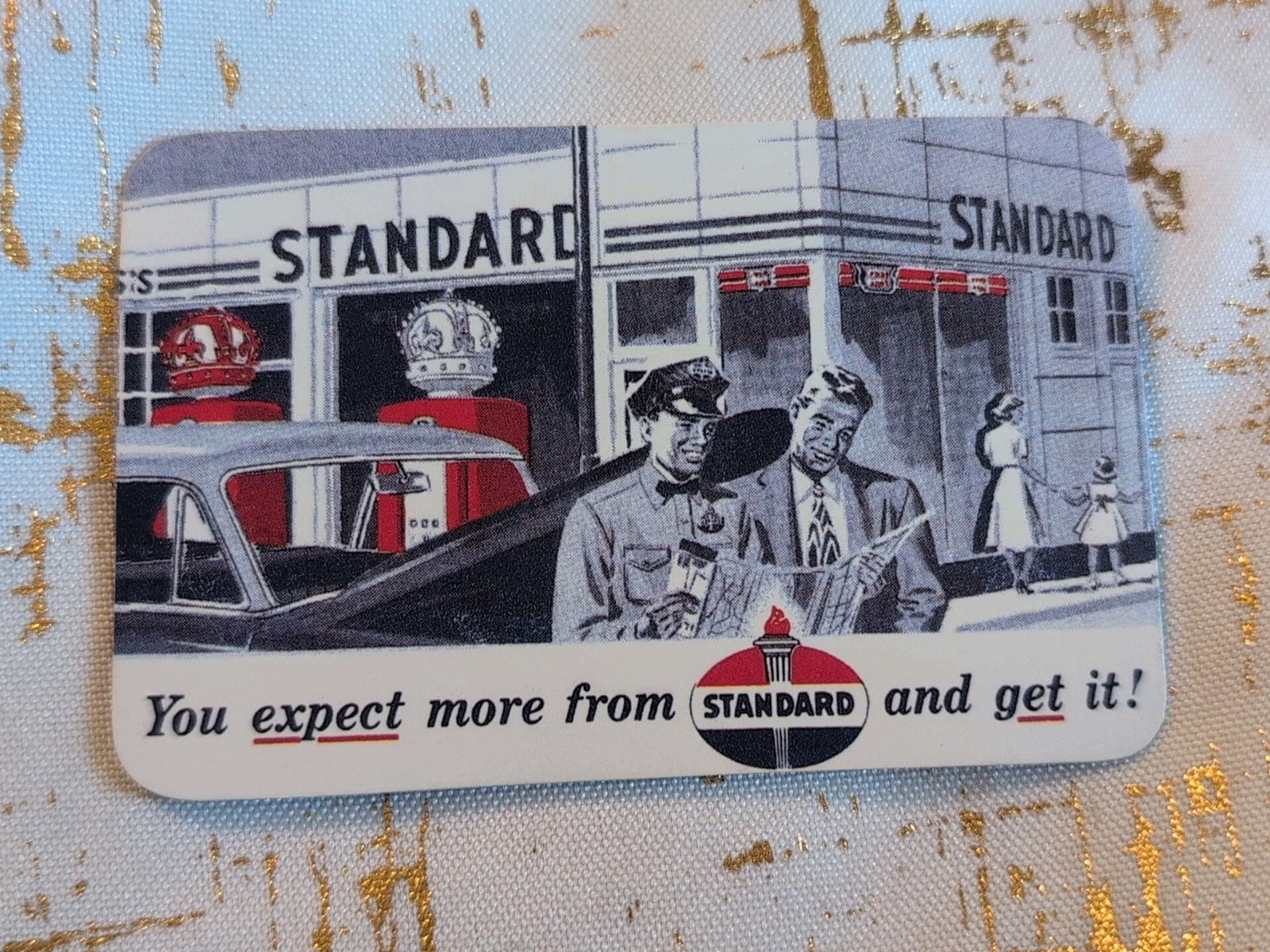 1955 Standard Oil Company Calendar Card Advertisement VTG 4″X2.5″