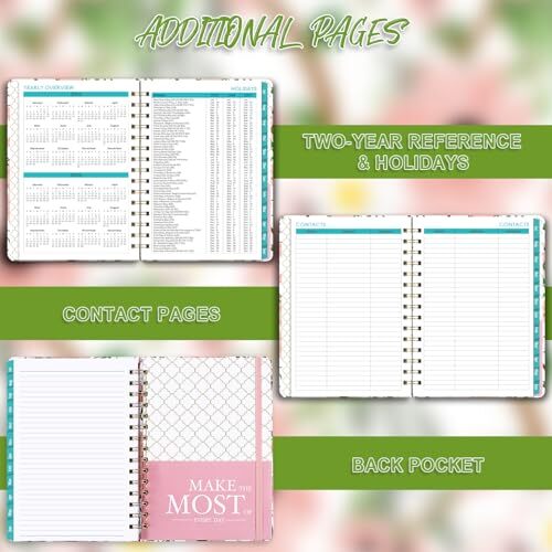 2025 Weekly & Monthly Planner with Tabs, Hardcover, 6.4″x8.5″, Jan-Dec 2025