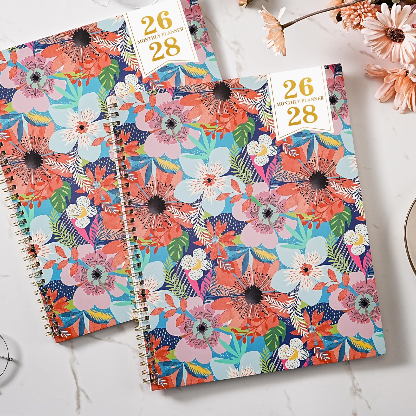 Monthly Planner 2026-2028 – 2 Year 2026-2028, 9″ x 11″, Multicolor