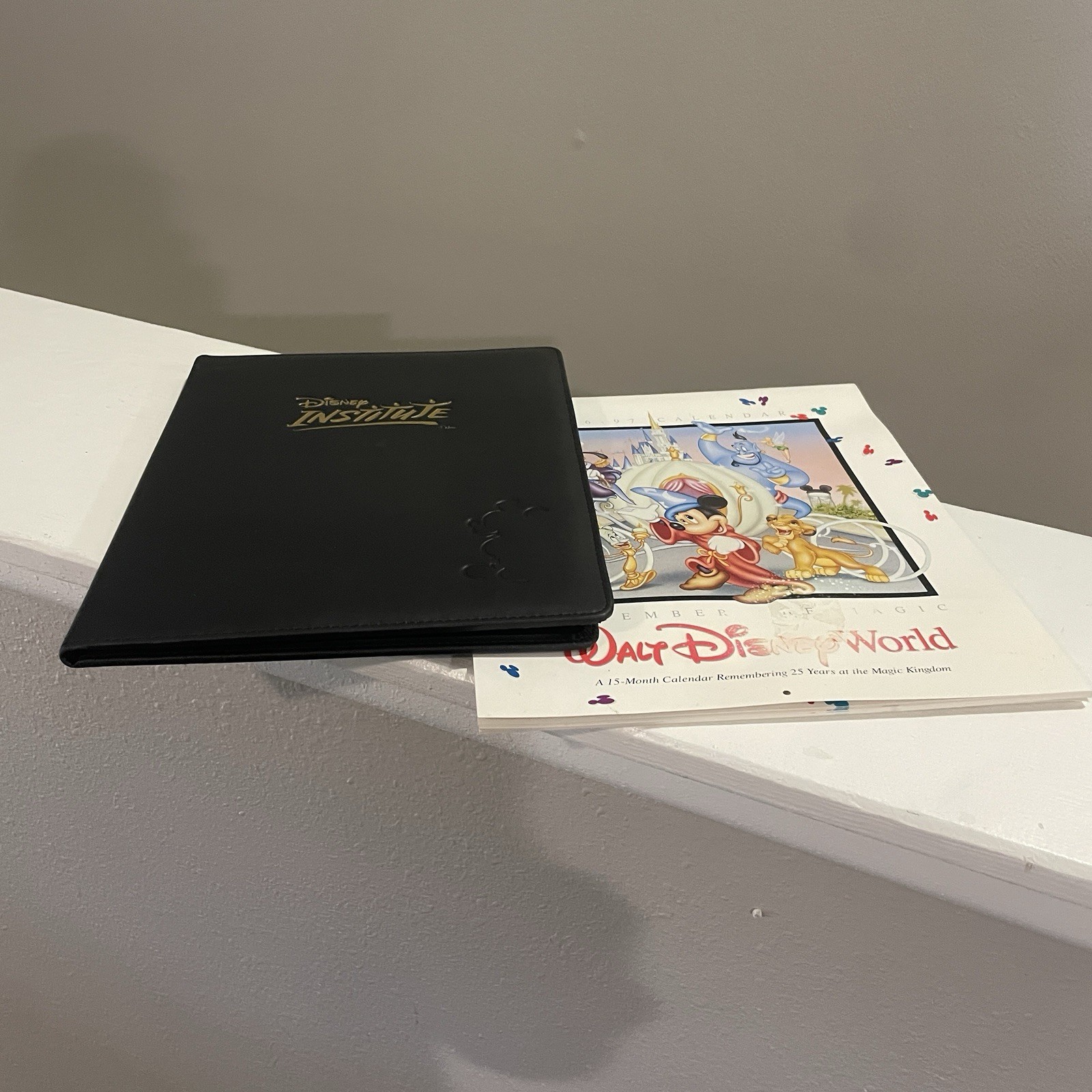 Disney Institute Portfolio Padfolio Pen Set 1996 WDW 25th Anniversary Disneyana