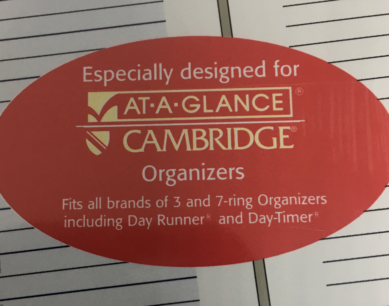 At-A-Glance #47754, 2 Pages Per Day 5 1/2 x 8 1/2 fits 3 & 7 ring, 32 per pack