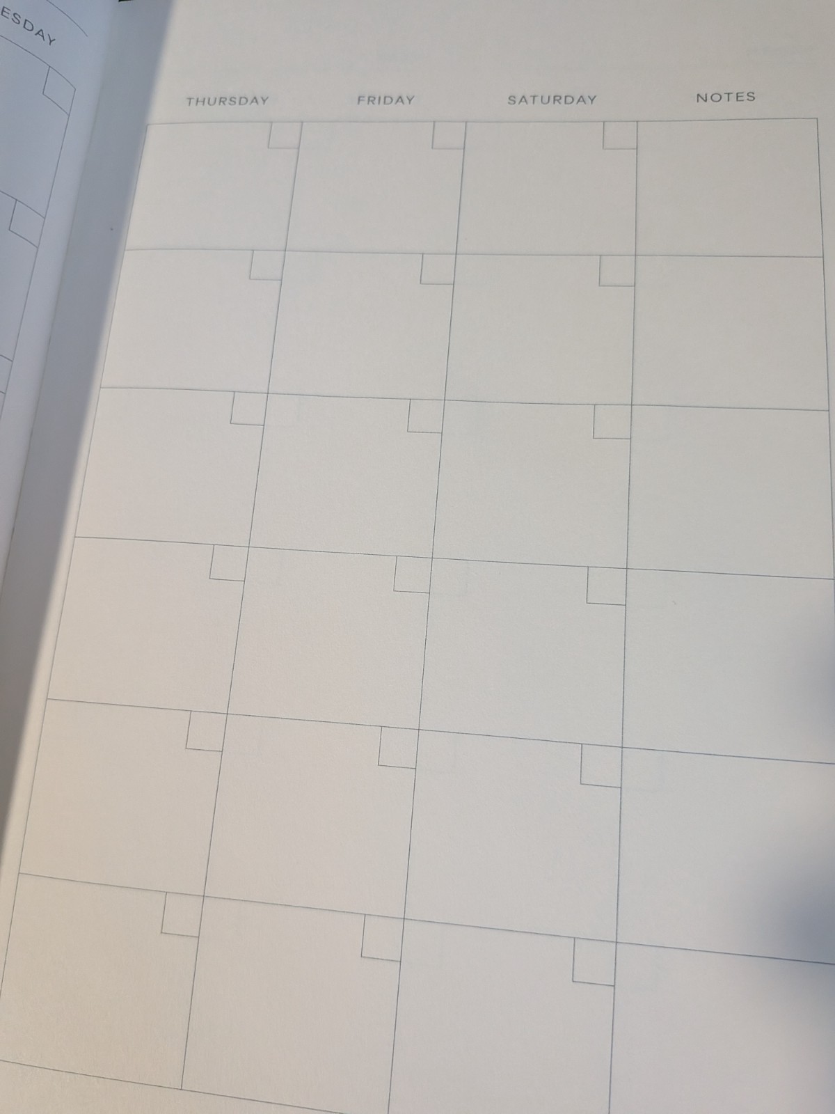 Papier Daily Planner – UNDATED- Hardcover -Blue – Brand New