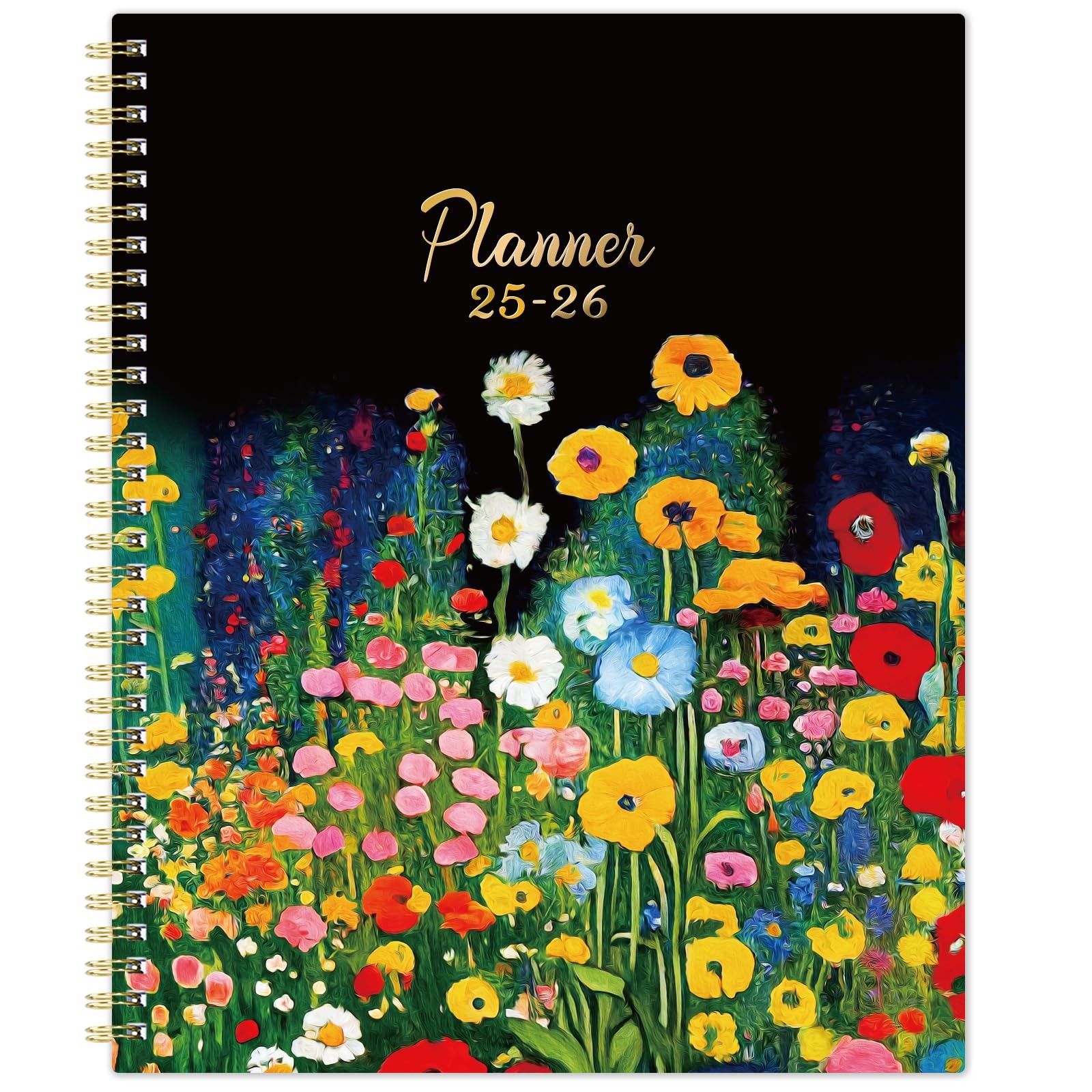 2025-2026 Planner – Weekly and Monthly, July Letter, Black