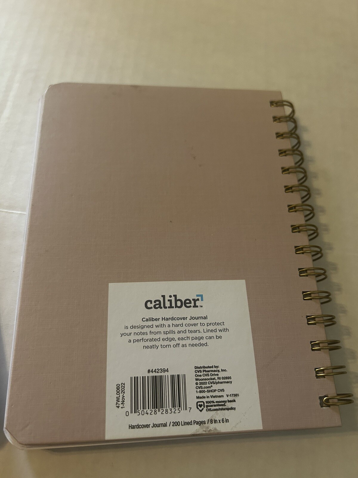Caliber Hard Cover Journals Lot Of 2 200 Lined Pages 8”x6” Wire Bound New