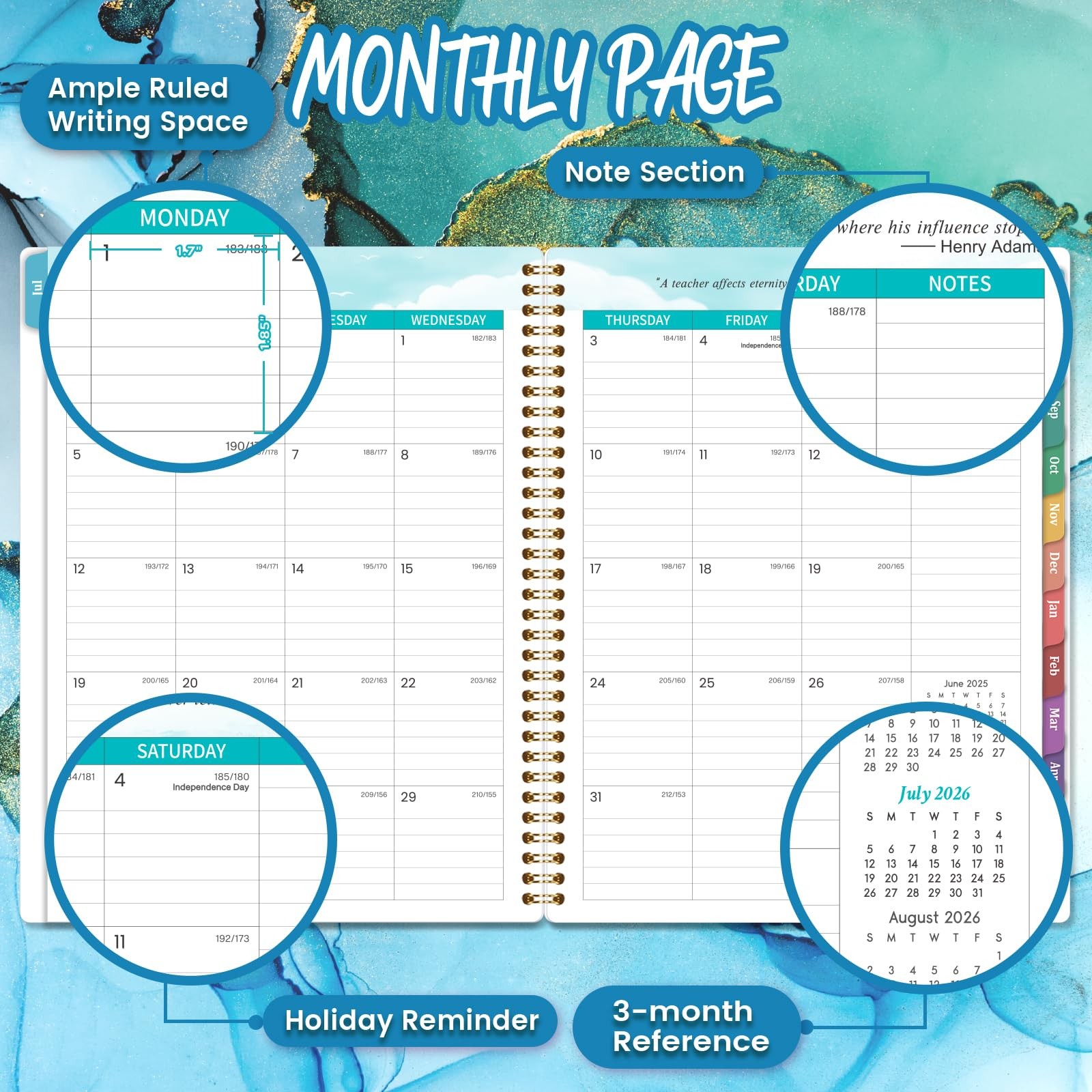 Teacher Planner 2026-2027 – Teacher Lesson Planner From July 2026 To June 2027